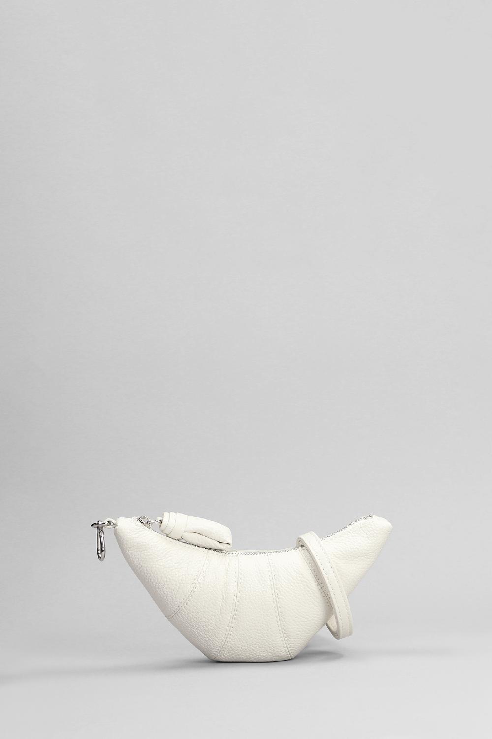 Deliberti LEMAIRE Borsa a spalla crossiant coin in pelle bianca cod. 394704 - Deliberti The Luxury Shopping