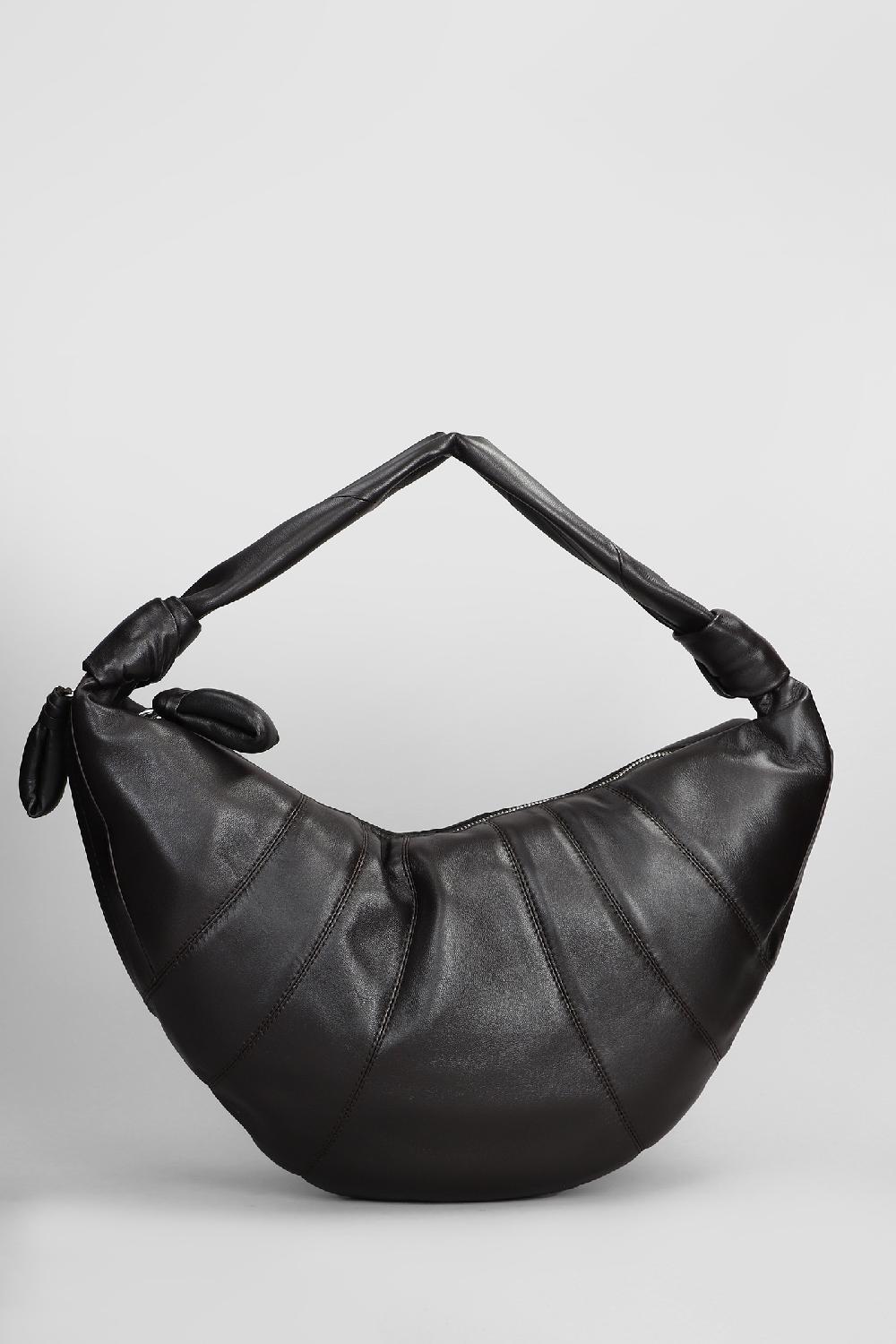 Deliberti LEMAIRE Borsa a spalla fortune croissant in cotone marrone cod. 406425 - Deliberti The Luxury Shopping