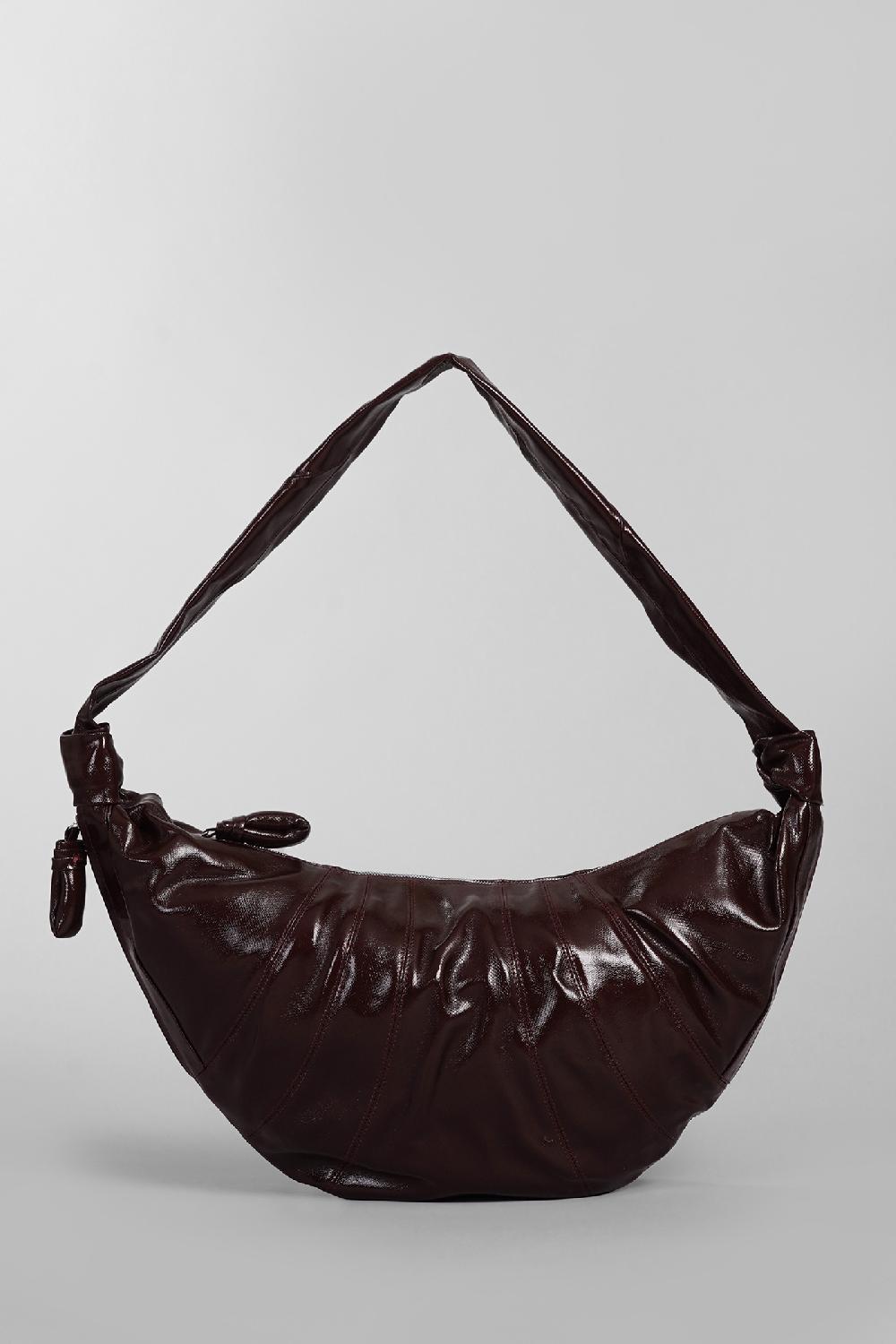 Deliberti LEMAIRE Borsa a spalla large croissant in cotone marrone cod. 404531 - Deliberti The Luxury Shopping