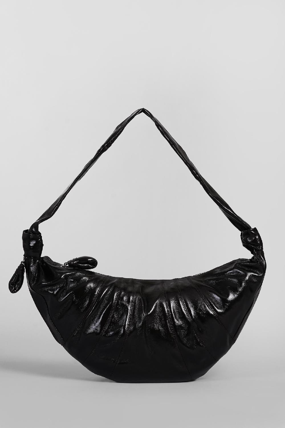 Deliberti LEMAIRE Borsa a spalla large croissant in cotone marrone cod. 404498 - Deliberti The Luxury Shopping