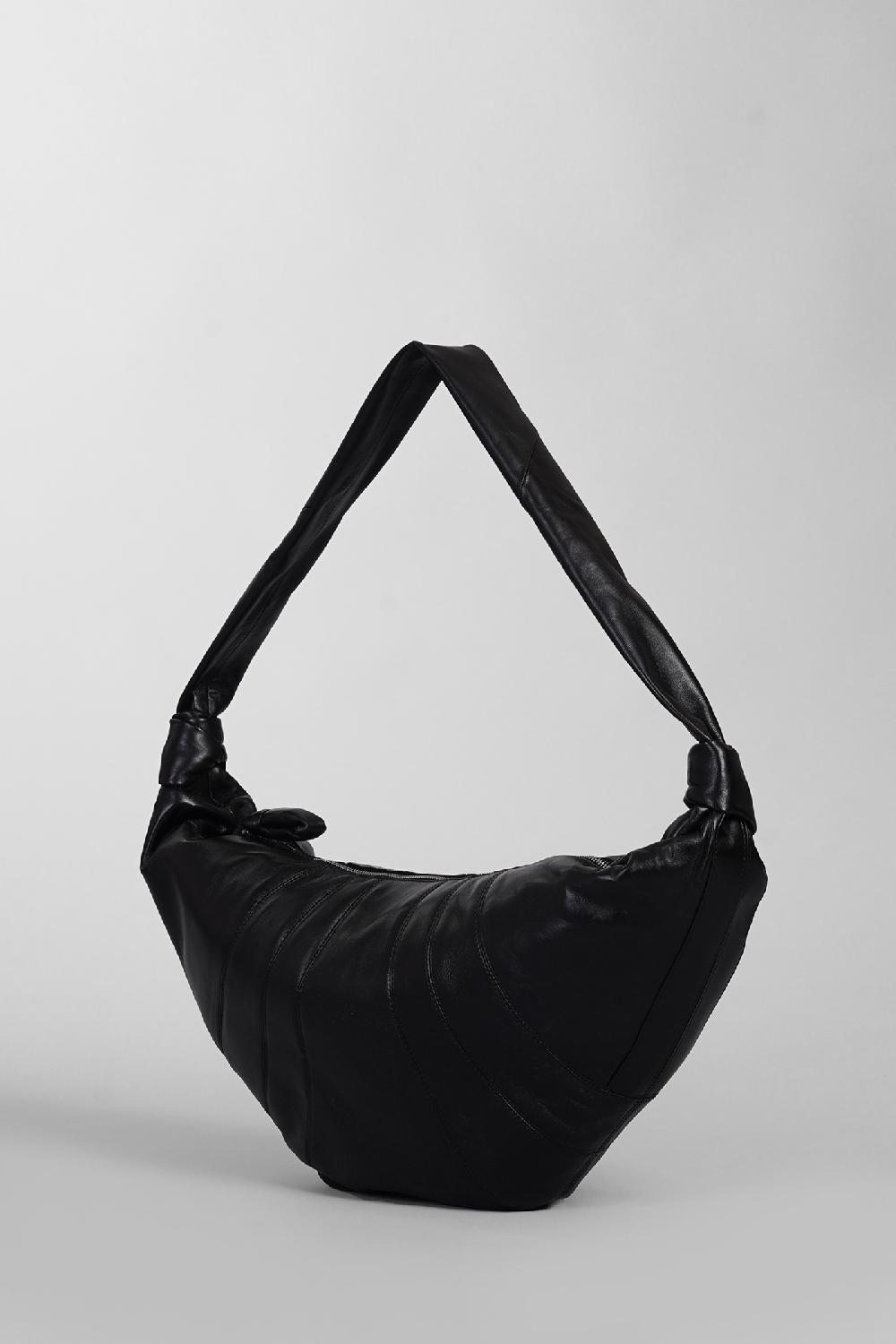 Deliberti LEMAIRE Borsa A Spalla Large Croissant In Pelle Nera Cod. 404545 - Deliberti The Luxury Shopping