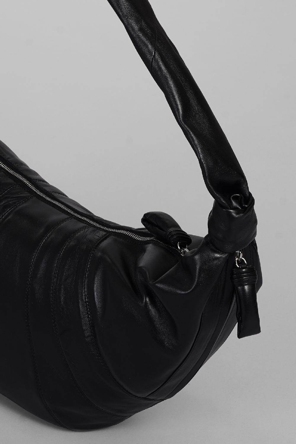 Deliberti LEMAIRE Borsa A Spalla Large Croissant In Pelle Nera Cod. 404545 - Deliberti The Luxury Shopping