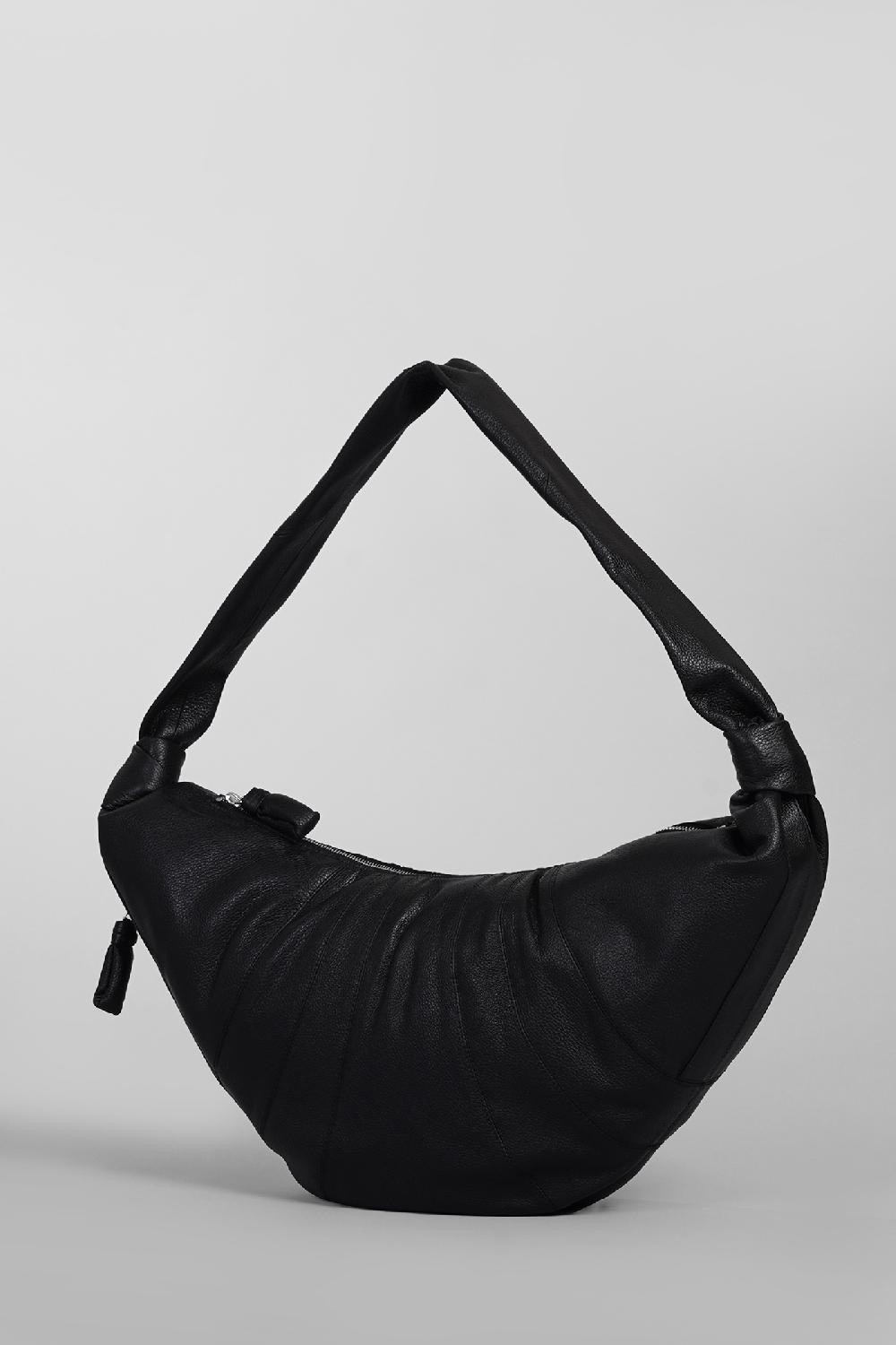 Deliberti LEMAIRE Borsa A Spalla Large Croissant In Pelle Nera Cod. 404499 - Deliberti The Luxury Shopping