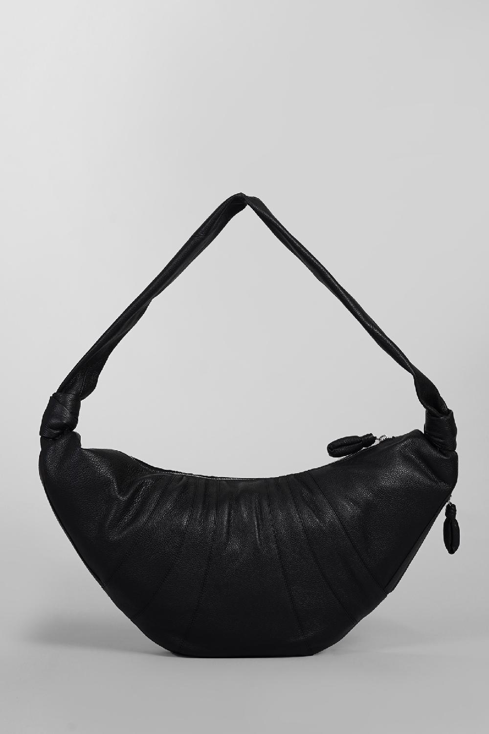 Deliberti LEMAIRE Borsa A Spalla Large Croissant In Pelle Nera Cod. 404499 - Deliberti The Luxury Shopping