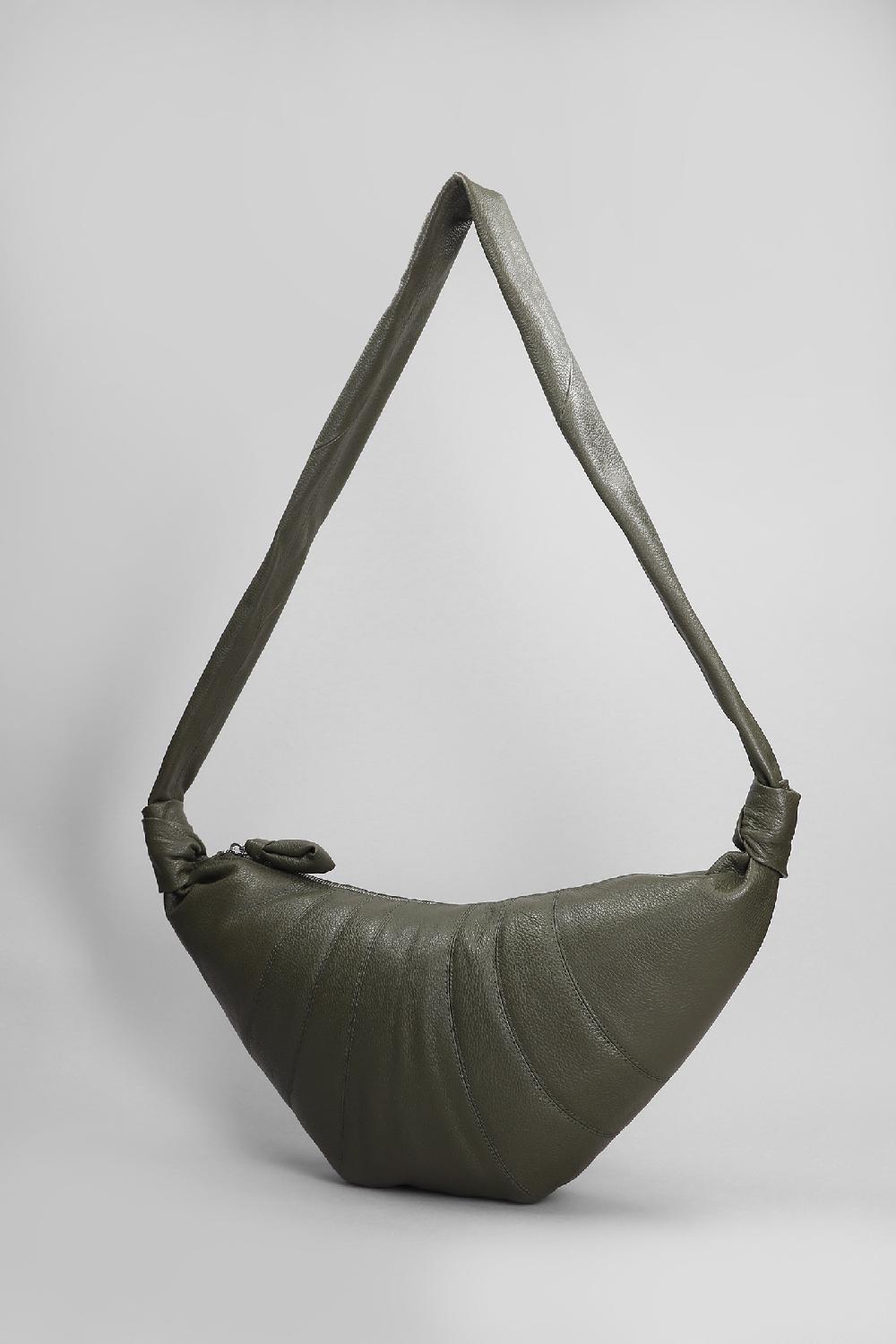 Deliberti LEMAIRE Borsa A Spalla Medium Croissani In Pelle Verde Cod. 404508 - Deliberti The Luxury Shopping