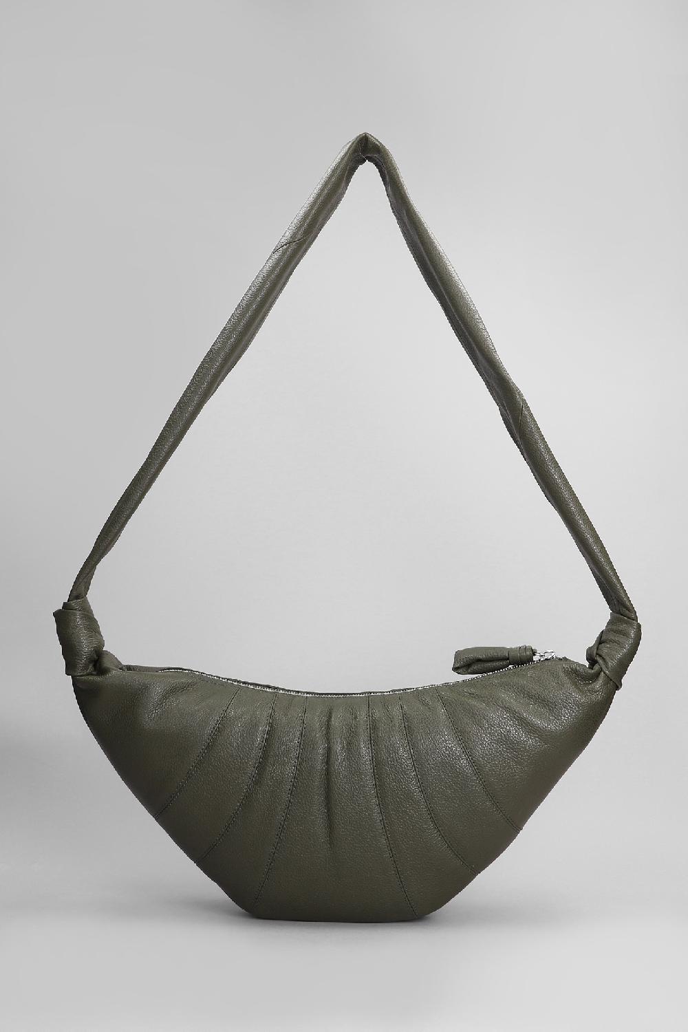 Deliberti LEMAIRE Borsa A Spalla Medium Croissani In Pelle Verde Cod. 404508 - Deliberti The Luxury Shopping