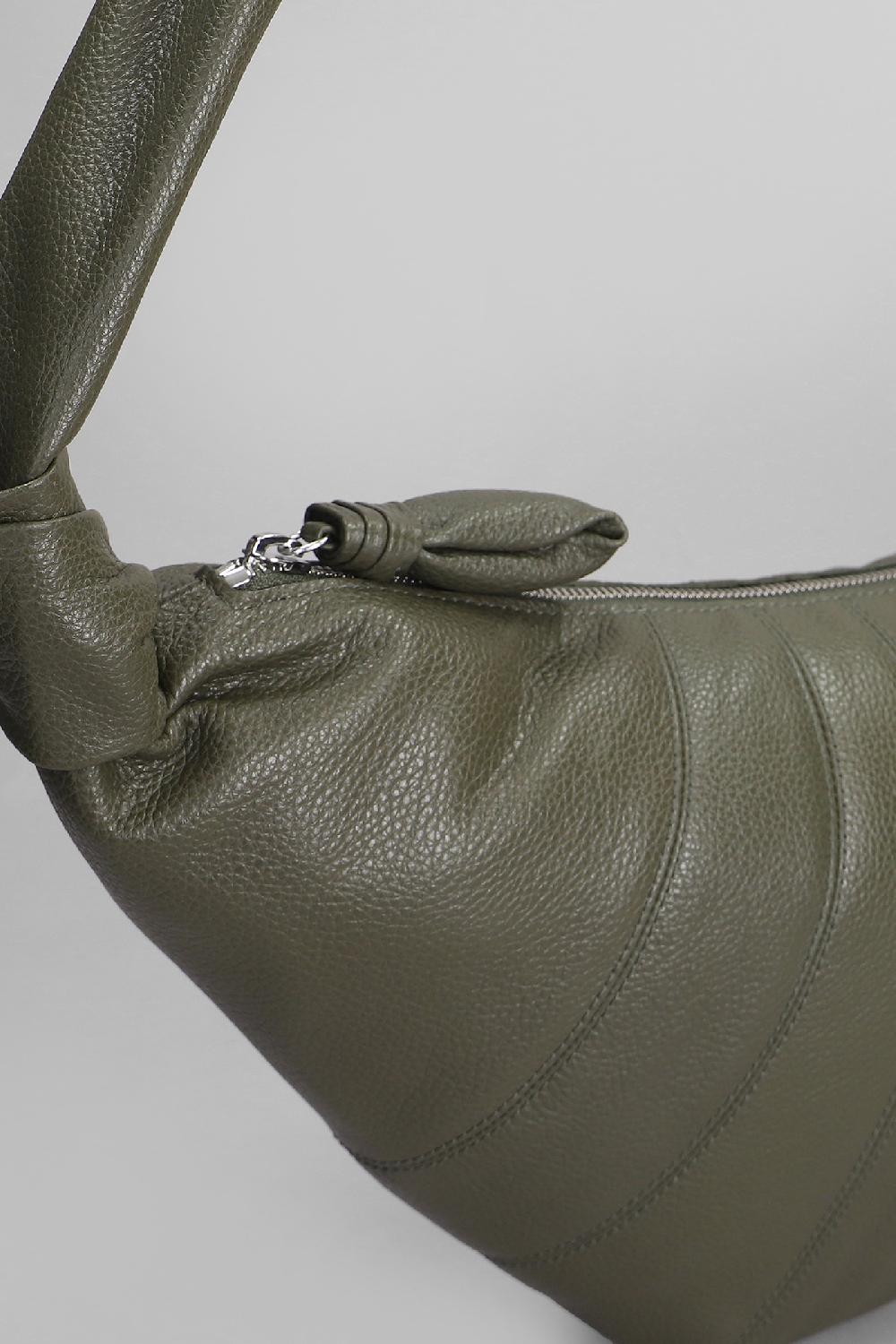 Deliberti LEMAIRE Borsa A Spalla Medium Croissani In Pelle Verde Cod. 404508 - Deliberti The Luxury Shopping