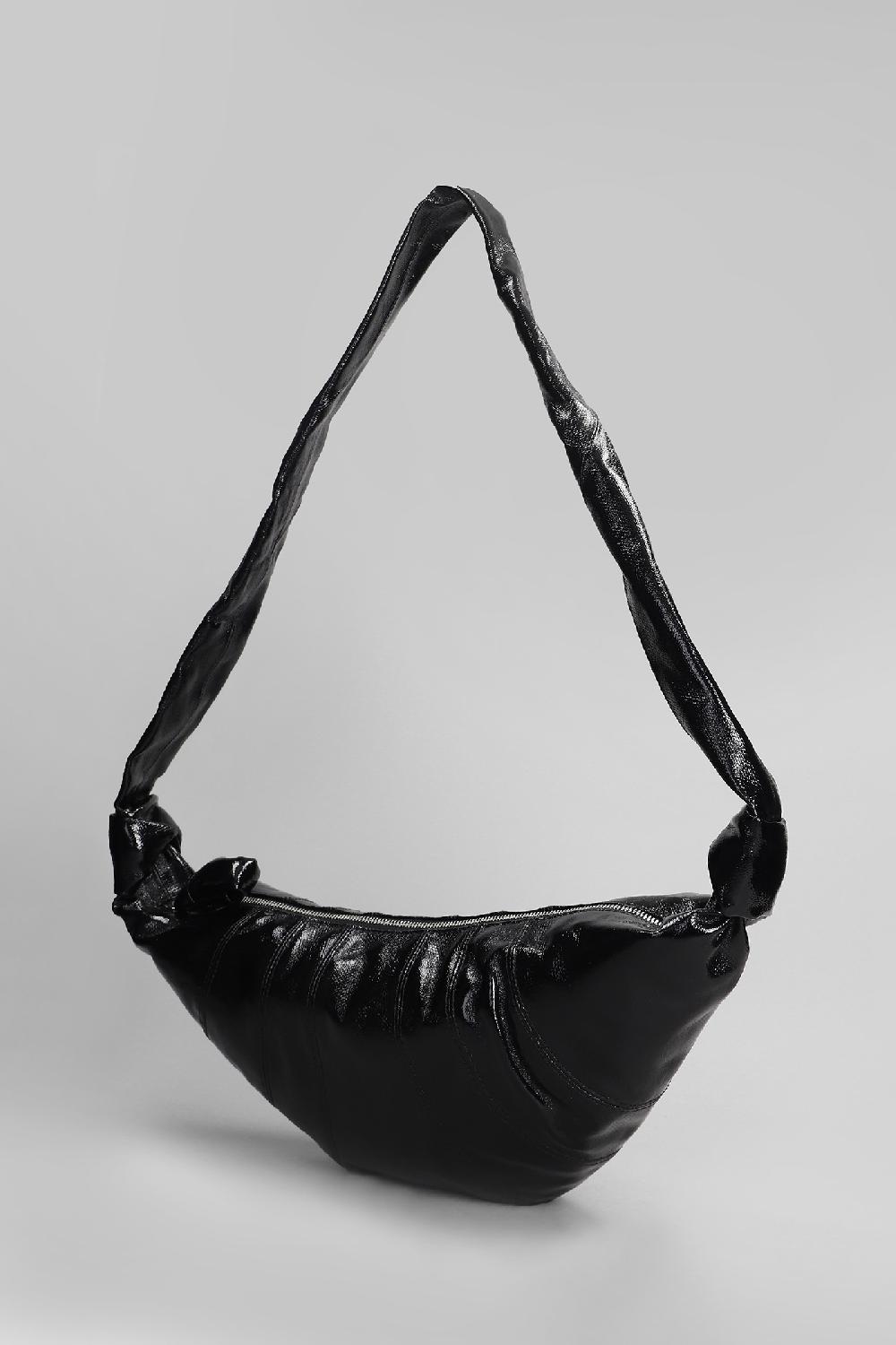 Deliberti LEMAIRE Borsa A Spalla Medium Croissant In Cotone Nero Cod. 404496 - Deliberti The Luxury Shopping