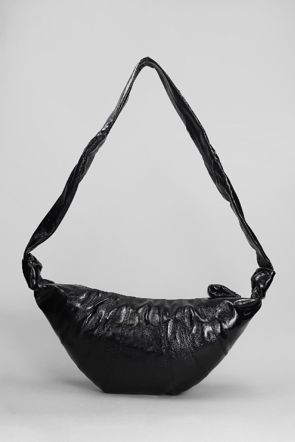 Deliberti LEMAIRE Borsa A Spalla Medium Croissant In Cotone Nero Cod. 404496 - Deliberti The Luxury Shopping