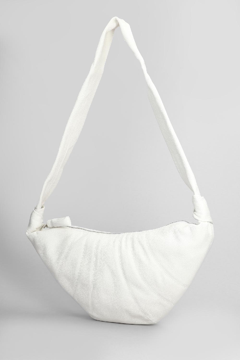 Deliberti LEMAIRE Borsa A Spalla Medium Croissant In Pelle Bianca Cod. 406414 - Deliberti The Luxury Shopping