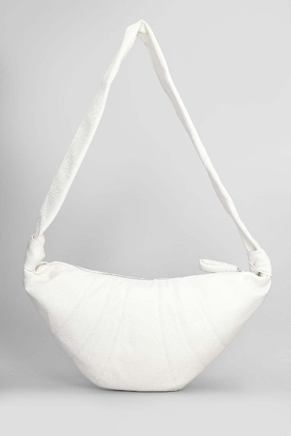 Deliberti LEMAIRE Borsa A Spalla Medium Croissant In Pelle Bianca Cod. 406414 - Deliberti The Luxury Shopping