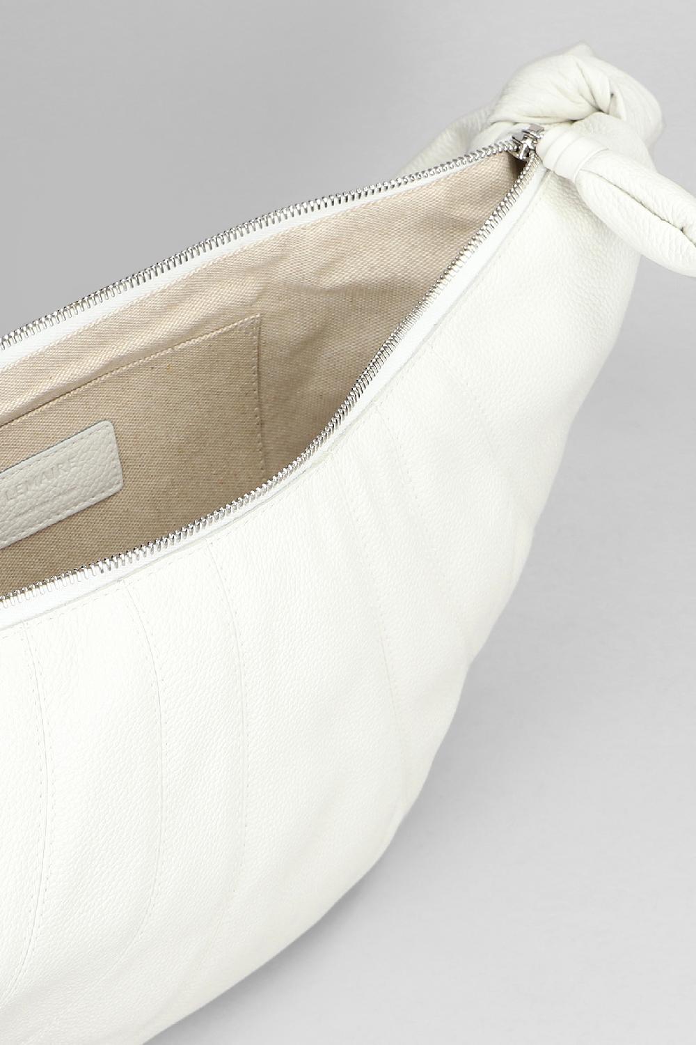 Deliberti LEMAIRE Borsa A Spalla Medium Croissant In Pelle Bianca Cod. 406414 - Deliberti The Luxury Shopping