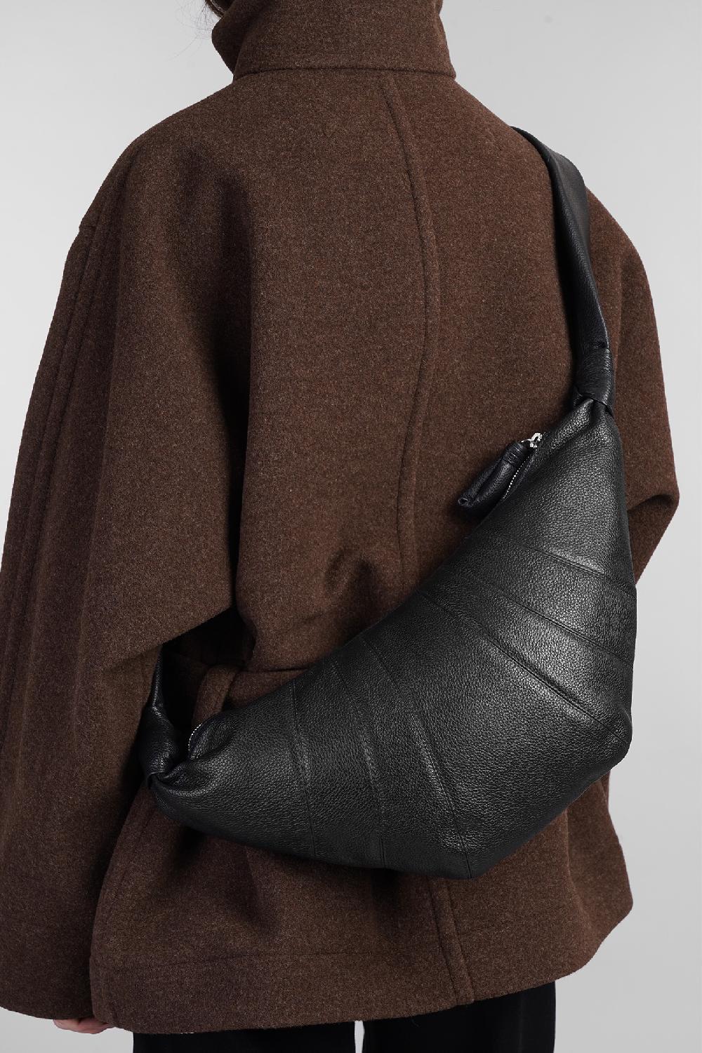 Deliberti LEMAIRE Borsa A Spalla Medium Croissant In Pelle Nera Cod. 404543 - Deliberti The Luxury Shopping