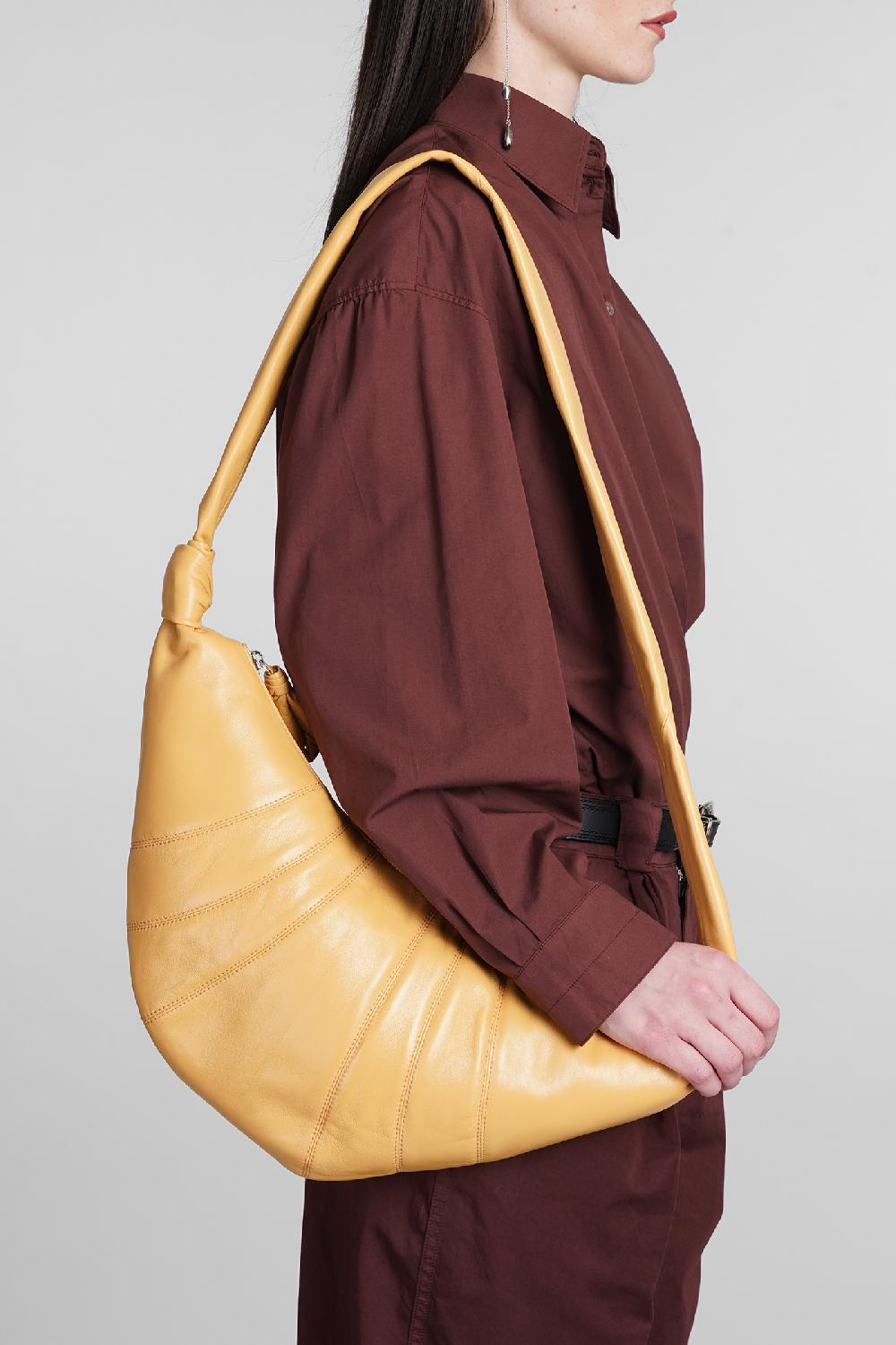 Deliberti LEMAIRE Borsa A Spalla Meduim Croissant In Pelle Gialla Cod. 394685 - Deliberti The Luxury Shopping
