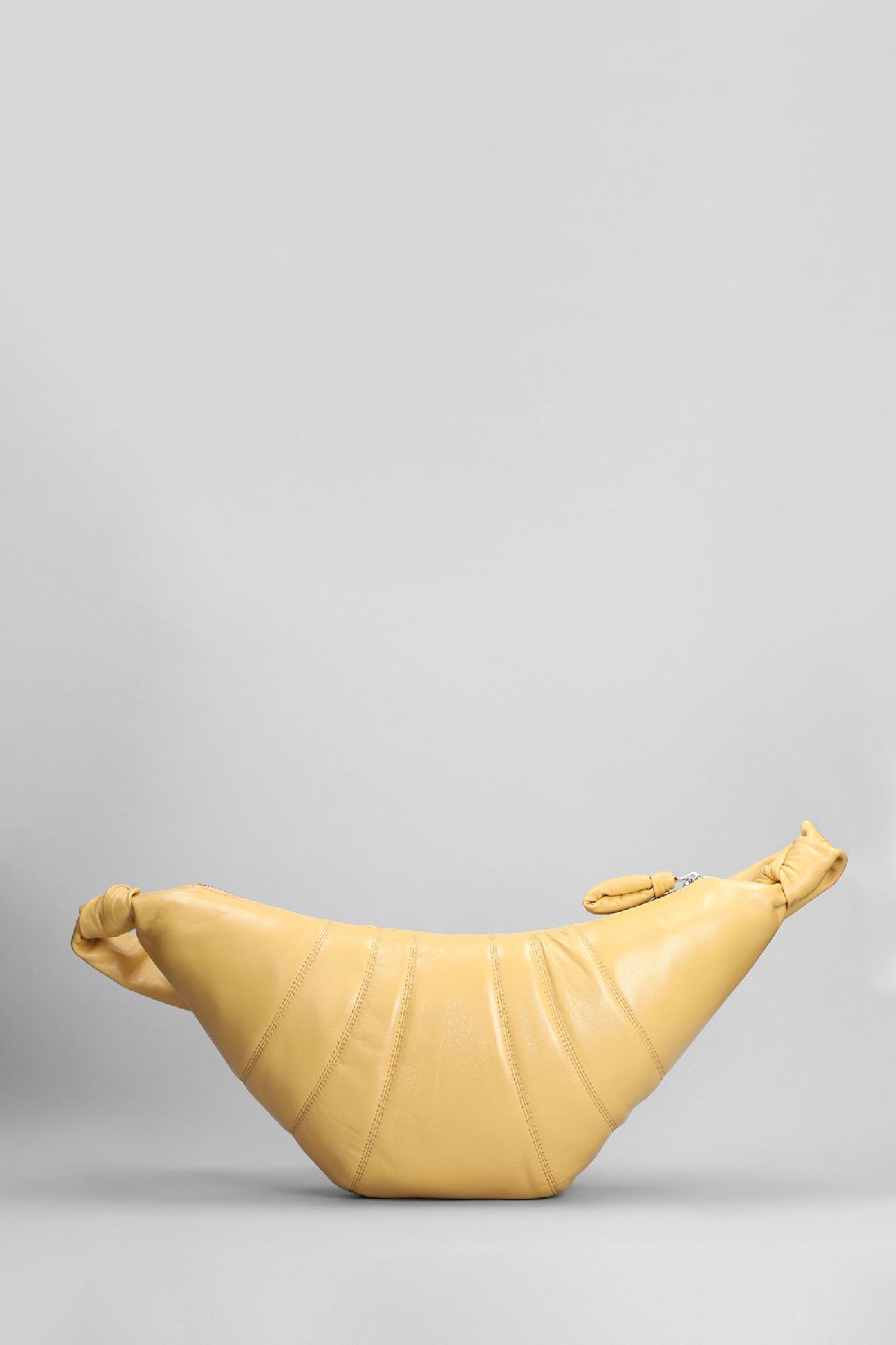 Deliberti LEMAIRE Borsa A Spalla Meduim Croissant In Pelle Gialla Cod. 394685 - Deliberti The Luxury Shopping