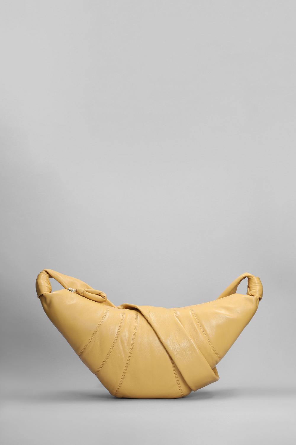 Deliberti LEMAIRE Borsa a spalla meduim croissant in pelle gialla cod. 394685 - Deliberti The Luxury Shopping