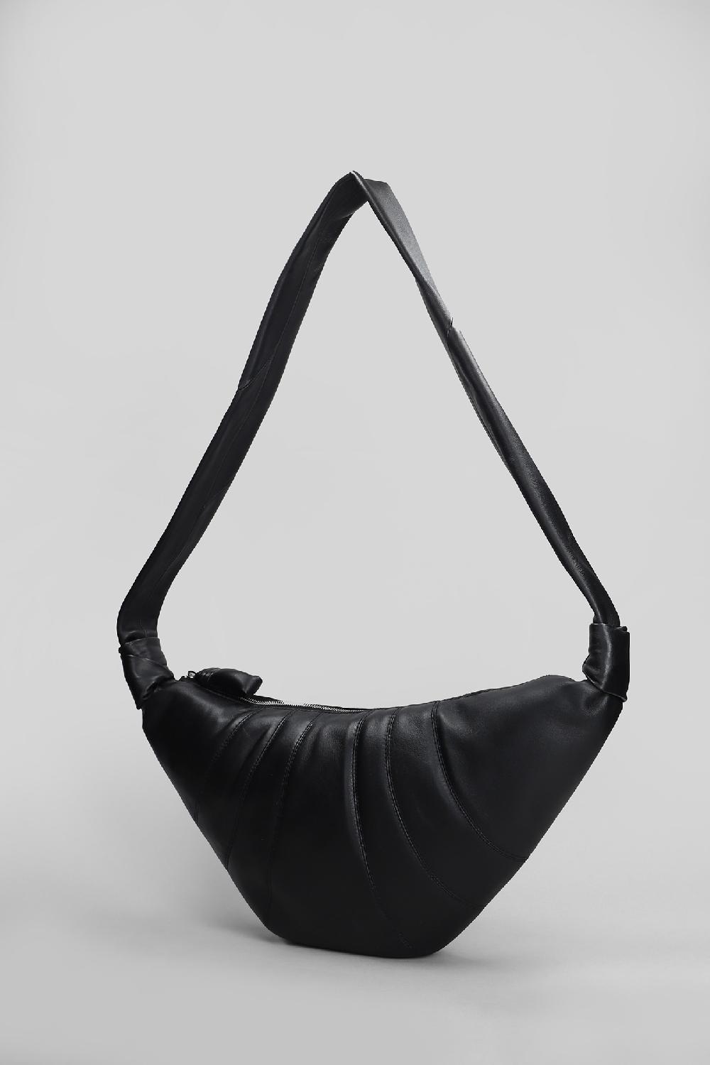 Deliberti LEMAIRE Borsa A Spalla Meduim Croissant In Pelle Nera Cod. 404506 - Deliberti The Luxury Shopping