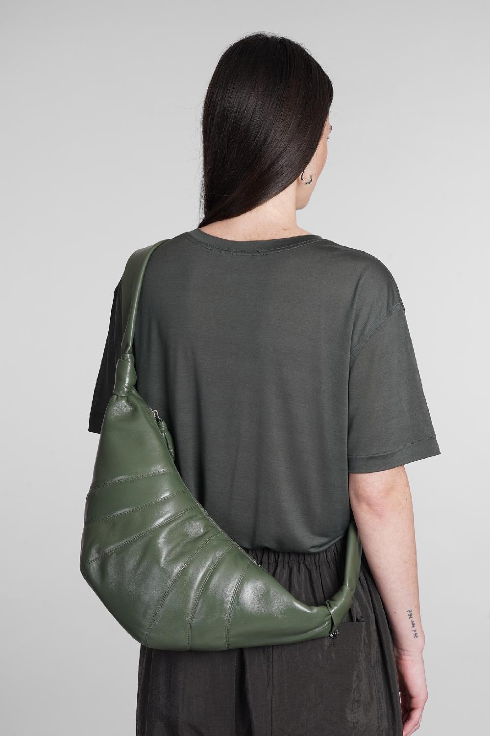 Deliberti LEMAIRE Borsa A Spalla Meduim Croissant In Pelle Verde Cod. 394684 - Deliberti The Luxury Shopping