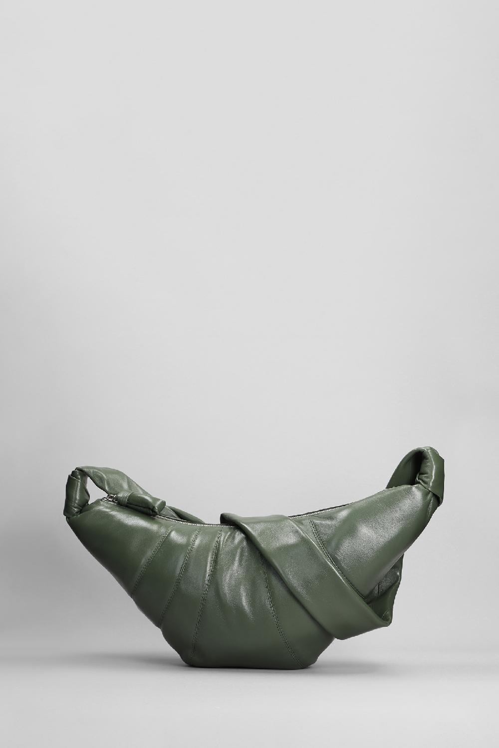 Deliberti LEMAIRE Borsa A Spalla Meduim Croissant In Pelle Verde Cod. 394684 - Deliberti The Luxury Shopping
