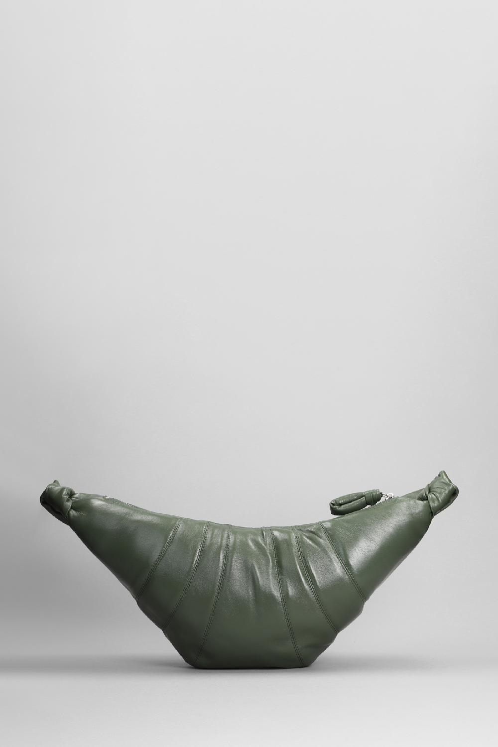 Deliberti LEMAIRE Borsa A Spalla Meduim Croissant In Pelle Verde Cod. 394684 - Deliberti The Luxury Shopping
