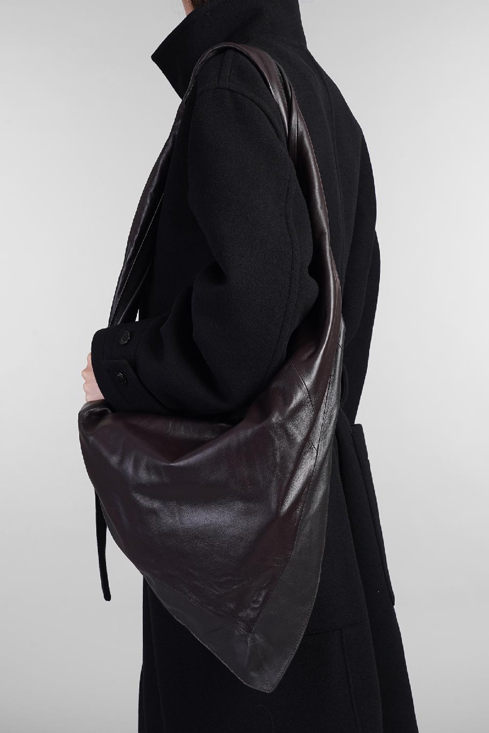 Deliberti LEMAIRE Borsa A Spalla Scarf Bag In Pelle Marrone Cod. 404510 - Deliberti The Luxury Shopping