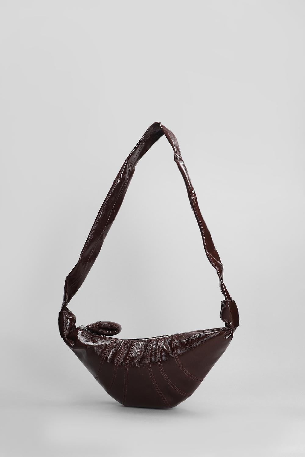 Deliberti LEMAIRE Borsa A Spalla Small Croissant In Cotone Marrone Cod. 404500 - Deliberti The Luxury Shopping