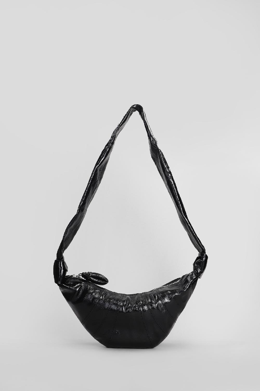 Deliberti LEMAIRE Borsa a spalla small croissant in cotone nero cod. 404516 - Deliberti The Luxury Shopping