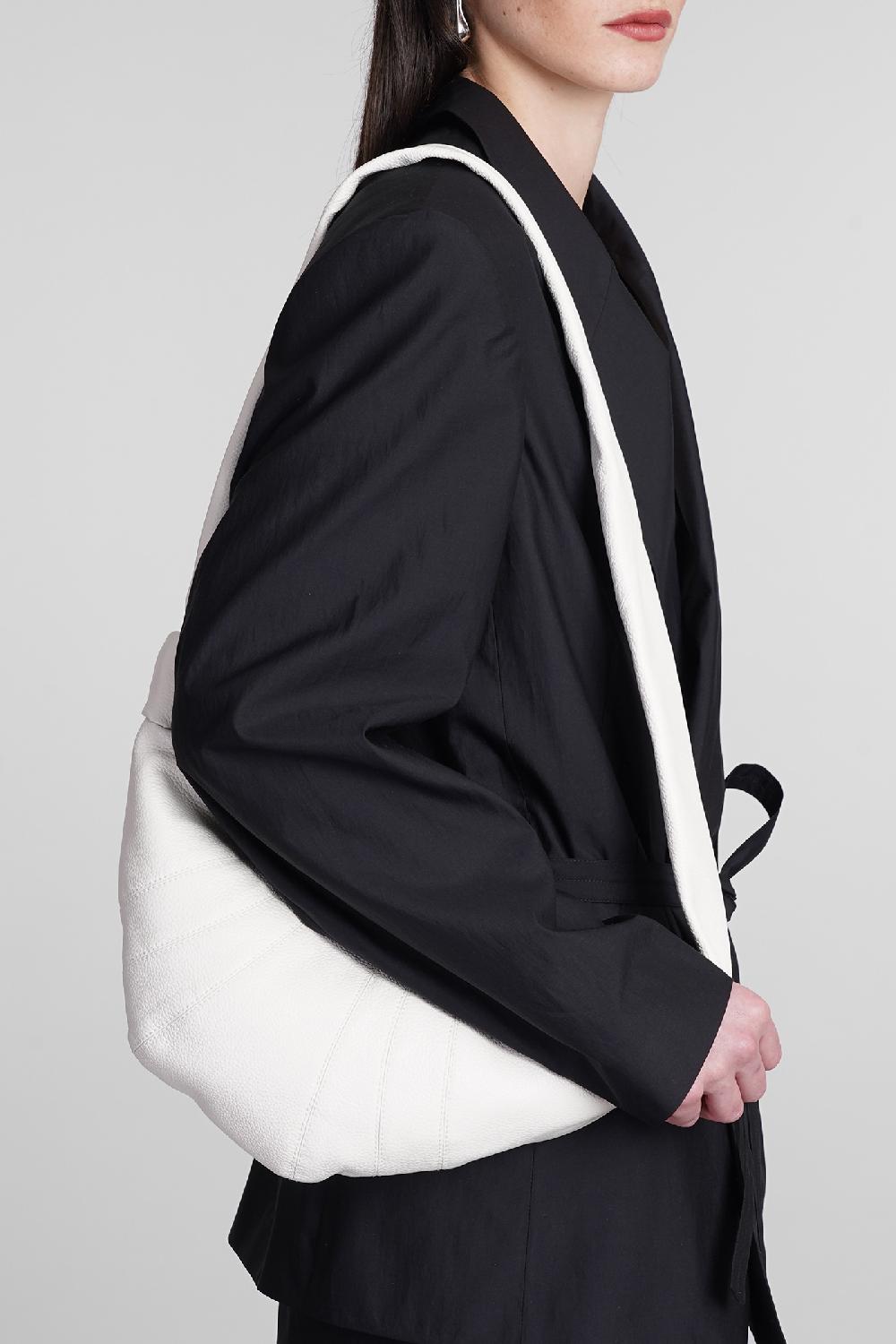 Deliberti LEMAIRE Borsa A Spalla Small Croissant In Pelle Bianca Cod. 394693 - Deliberti The Luxury Shopping