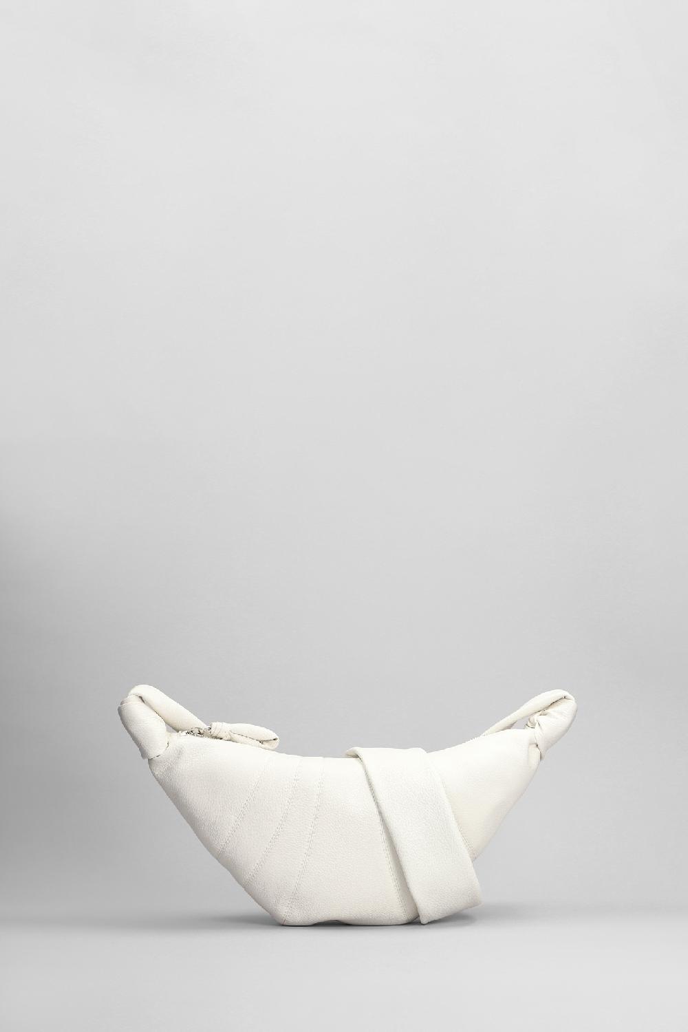 Deliberti LEMAIRE Borsa a spalla small croissant in pelle bianca cod. 394693 - Deliberti The Luxury Shopping