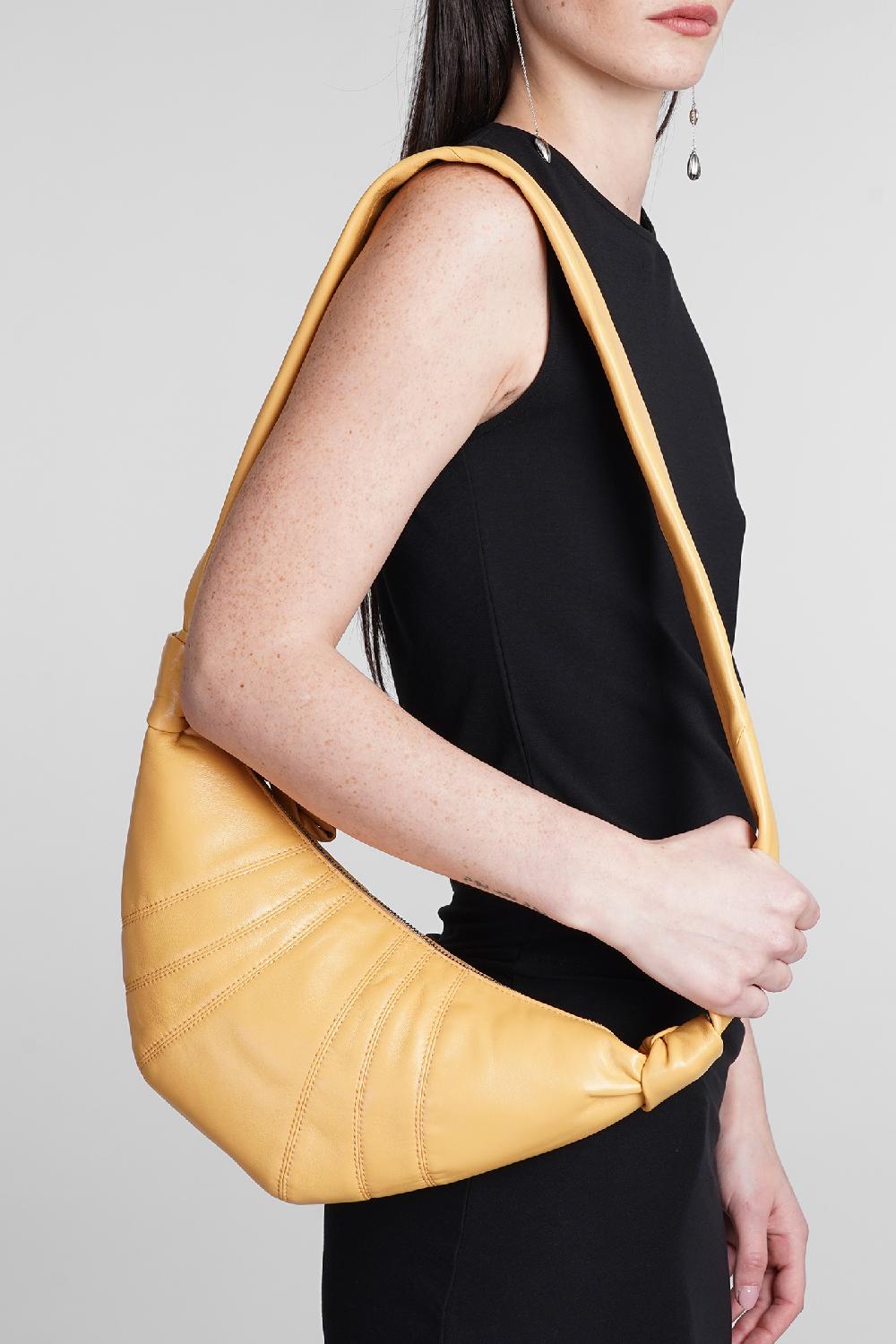 Deliberti LEMAIRE Borsa A Spalla Small Croissant In Pelle Gialla Cod. 394701 - Deliberti The Luxury Shopping