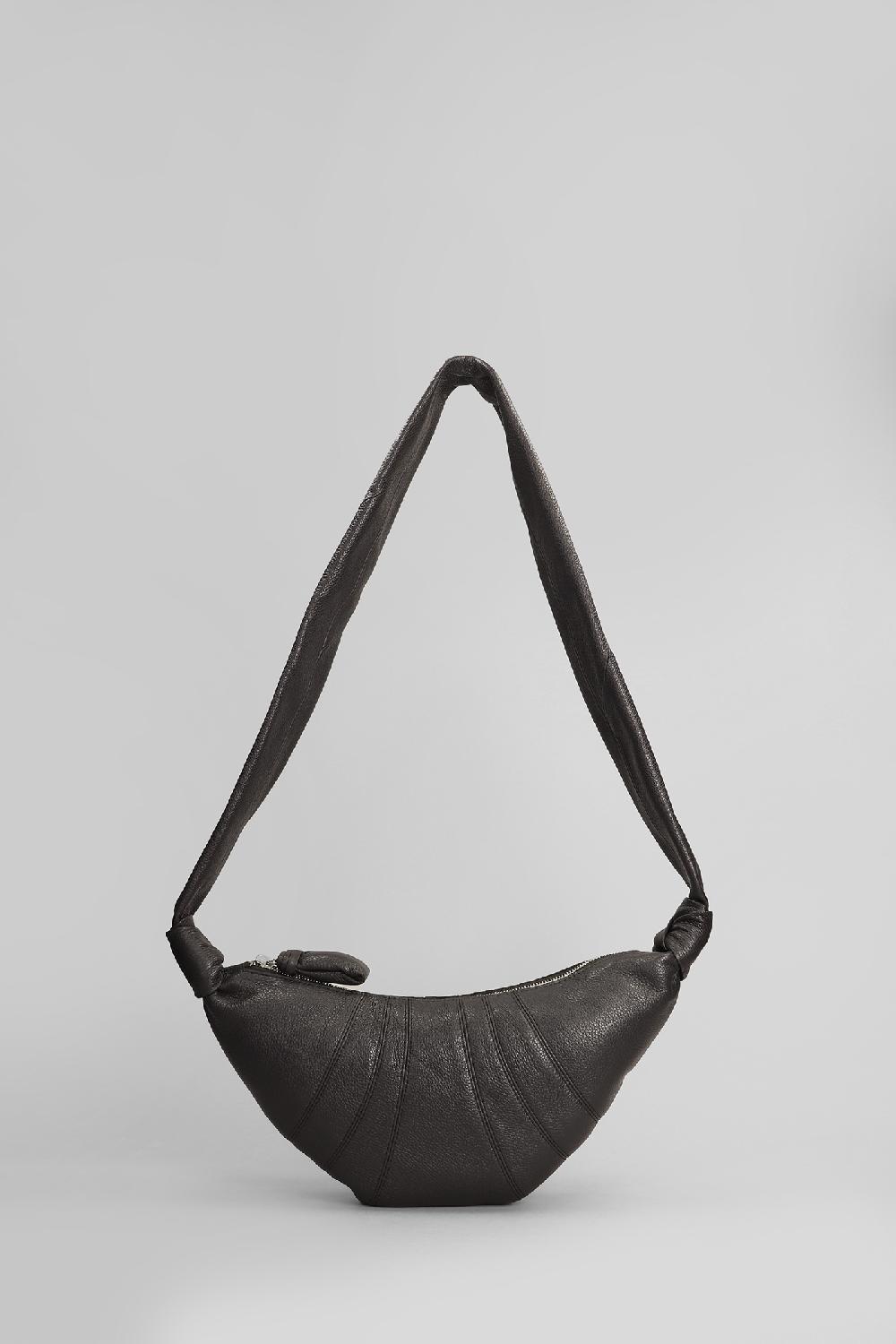 Deliberti LEMAIRE Borsa a spalla small croissant in pelle marrone cod. 404517 - Deliberti The Luxury Shopping