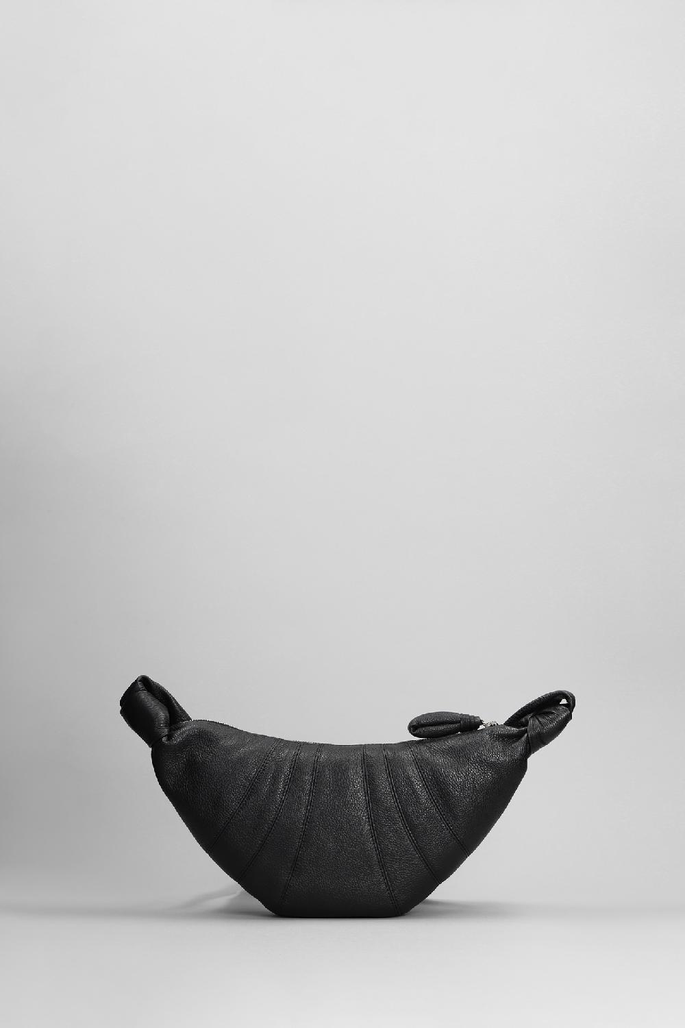 Deliberti LEMAIRE Borsa A Spalla Small Croissant In Pelle Nera Cod. 394691 - Deliberti The Luxury Shopping