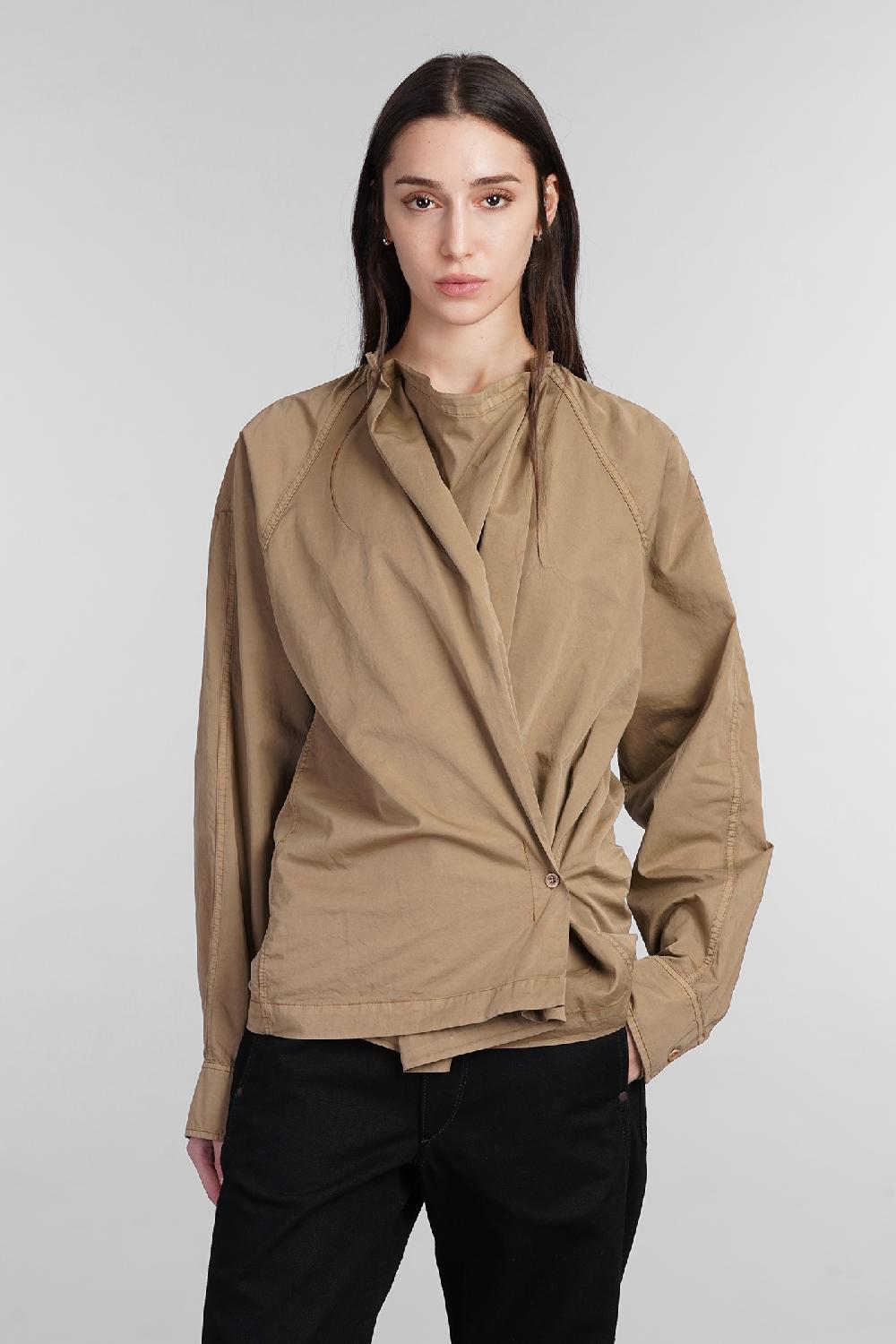 Deliberti LEMAIRE Camicia in cotone beige cod. 404536 - Deliberti The Luxury Shopping