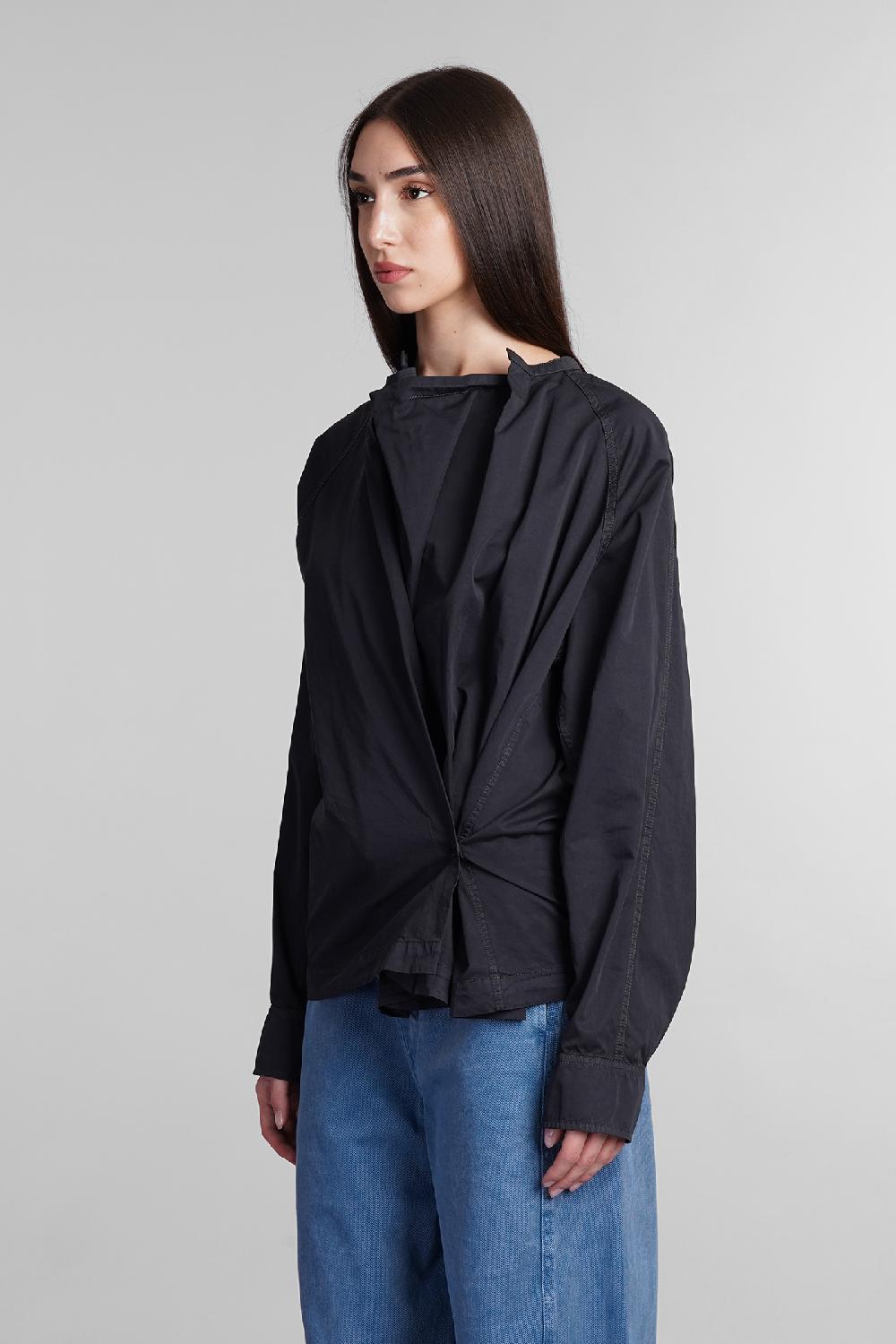 Deliberti LEMAIRE Camicia In Cotone Nero Cod. 406035 - Deliberti The Luxury Shopping