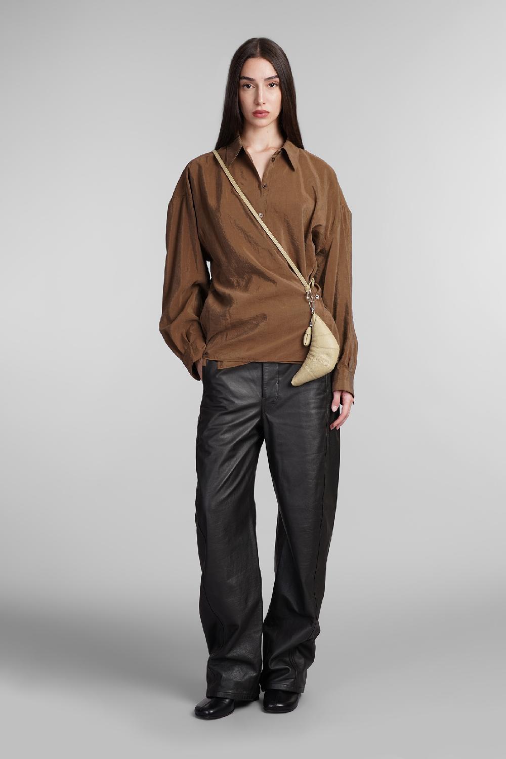 Deliberti LEMAIRE Camicia In Seta Marrone Cod. 406037 - Deliberti The Luxury Shopping