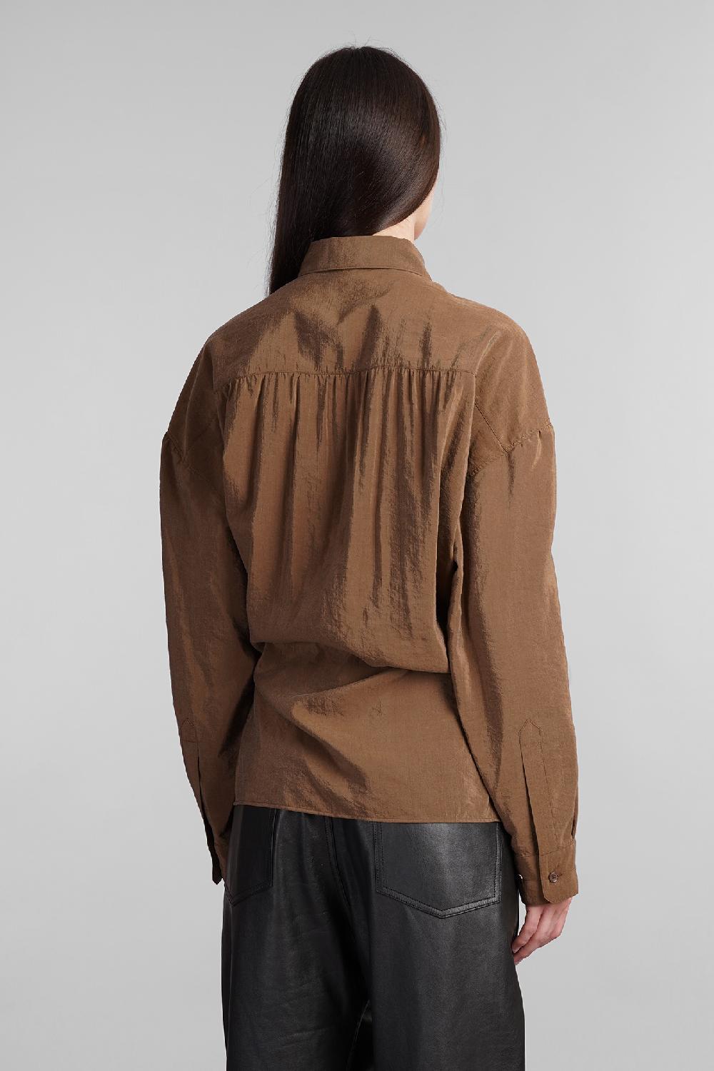 Deliberti LEMAIRE Camicia In Seta Marrone Cod. 406037 - Deliberti The Luxury Shopping