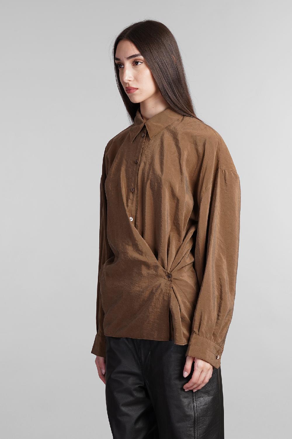 Deliberti LEMAIRE Camicia In Seta Marrone Cod. 406037 - Deliberti The Luxury Shopping