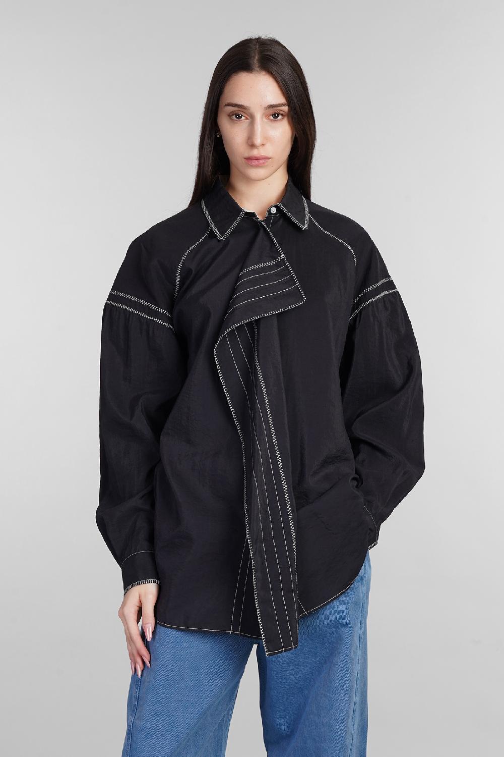 Deliberti LEMAIRE Camicia in seta nera cod. 404539 - Deliberti The Luxury Shopping