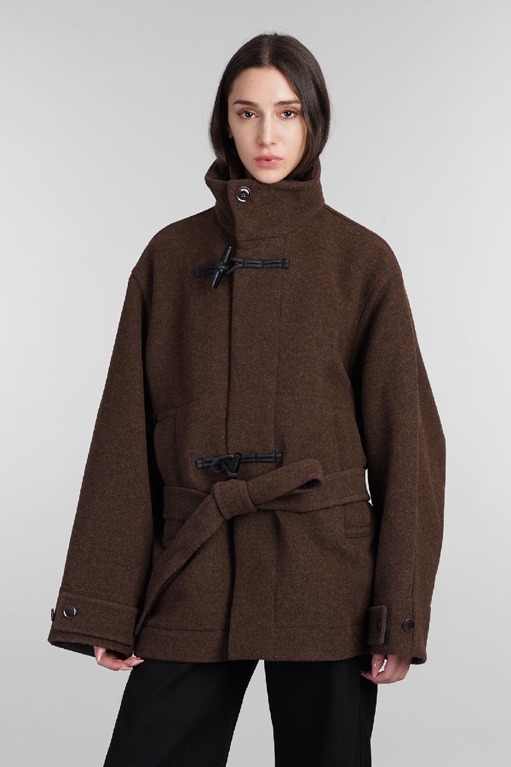 Deliberti LEMAIRE Cappotto in lana marrone cod. 404534 - Deliberti The Luxury Shopping