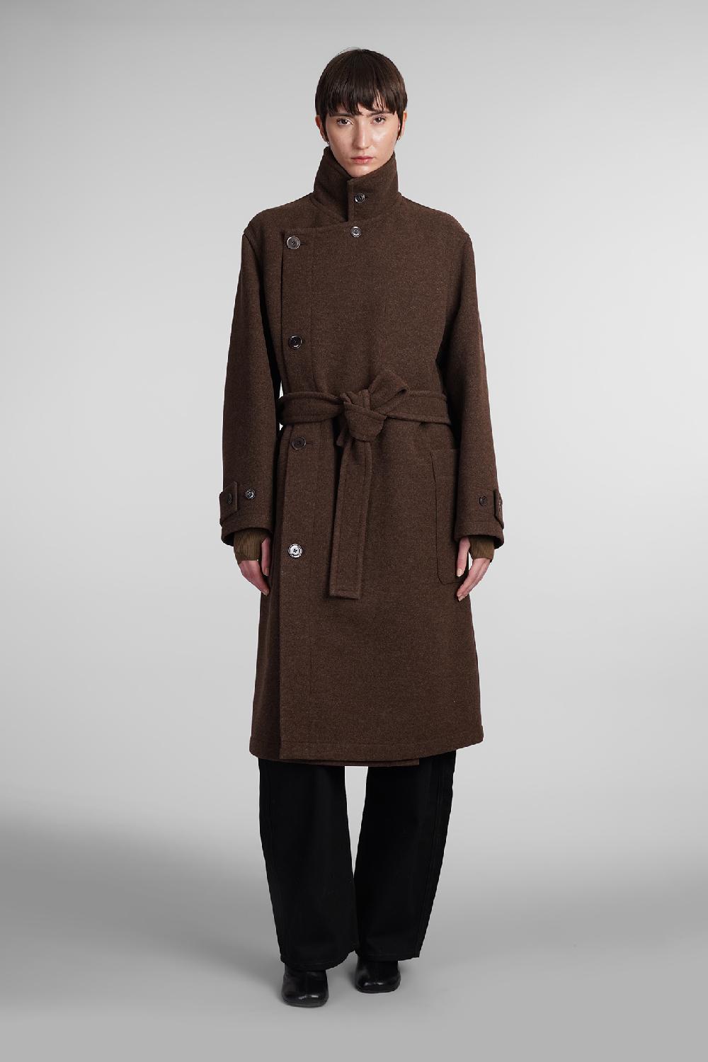 Deliberti LEMAIRE Cappotto in lana marrone cod. 409011 - Deliberti The Luxury Shopping