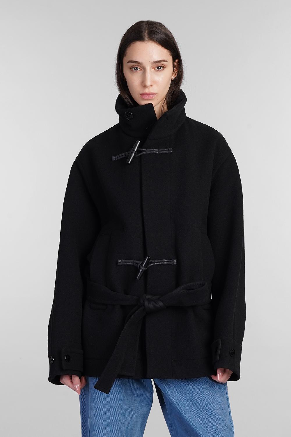 Deliberti LEMAIRE Cappotto in lana nera cod. 404537 - Deliberti The Luxury Shopping
