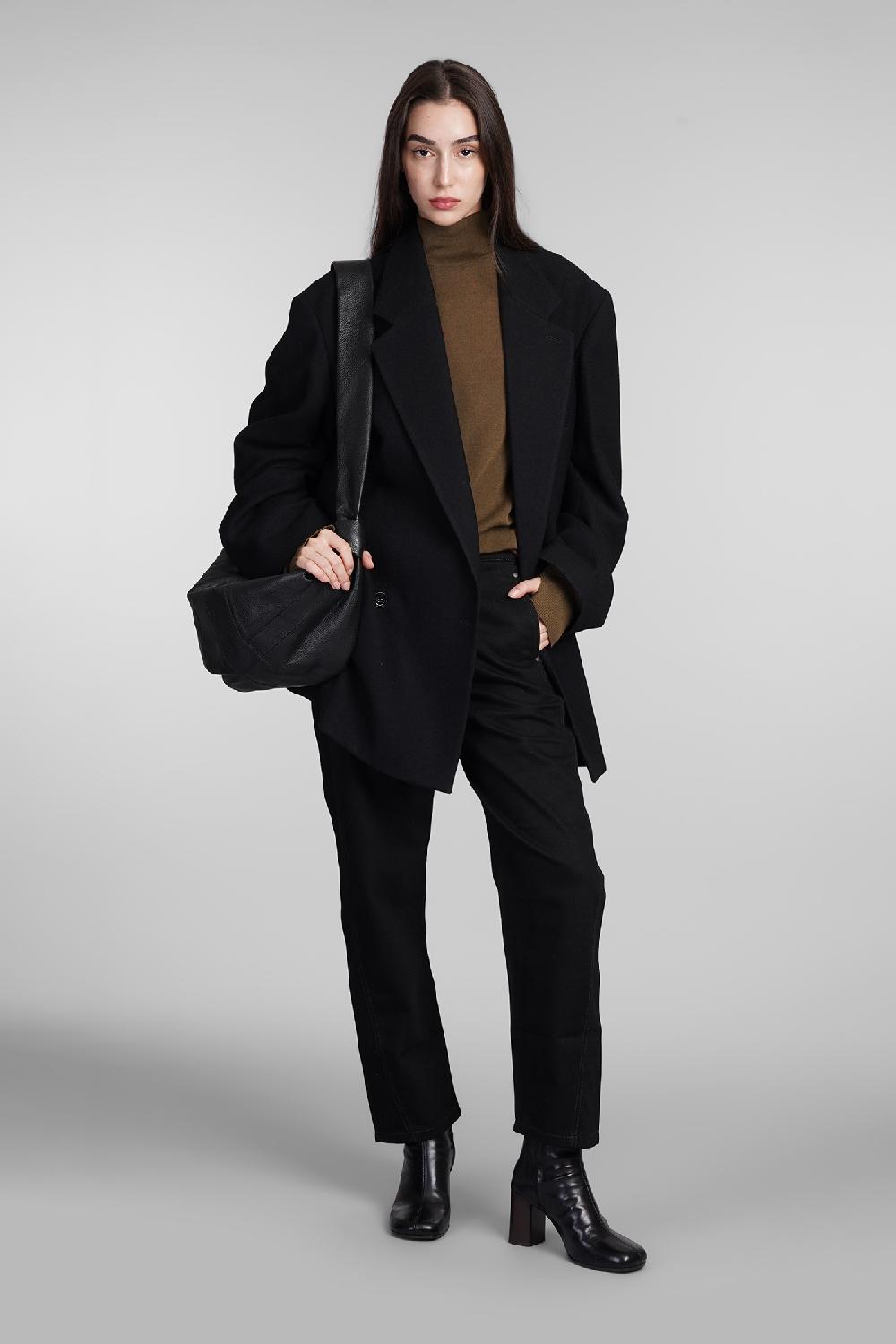 Deliberti LEMAIRE Cappotto In Lana Nera Cod. 406422 - Deliberti The Luxury Shopping