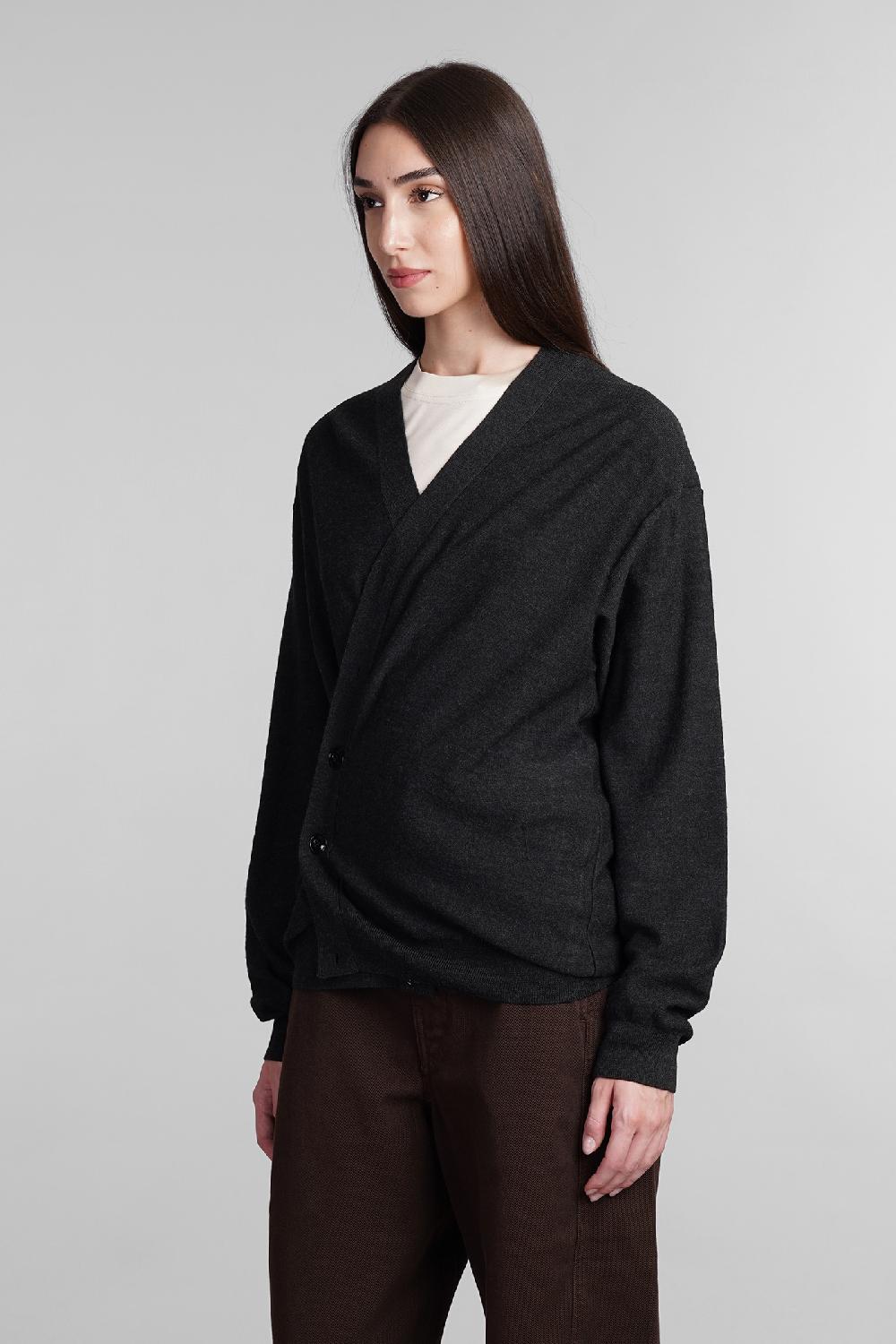 Deliberti LEMAIRE Cardigan In Lana Grigia Cod. 404522 - Deliberti The Luxury Shopping