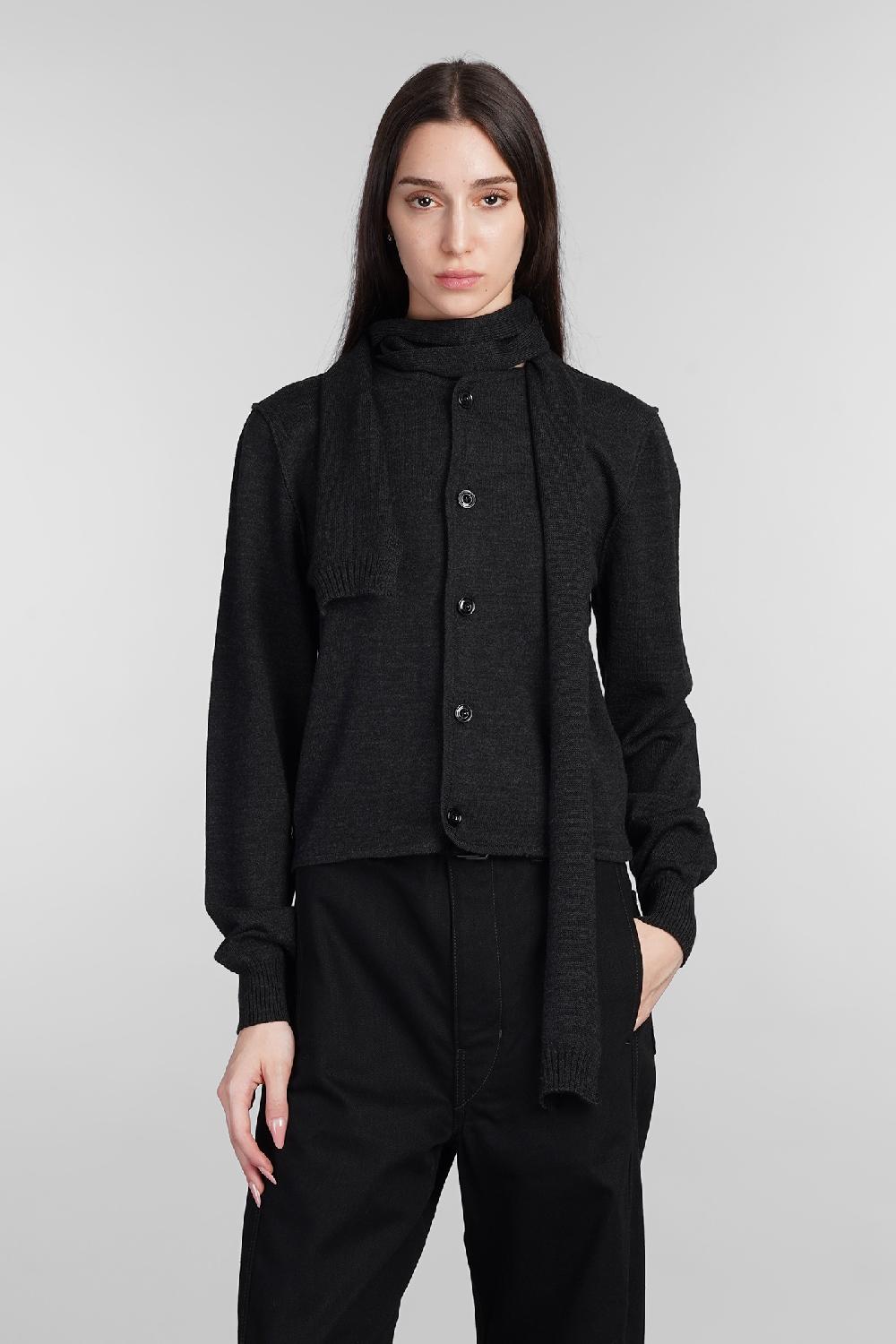 Deliberti LEMAIRE Cardigan in lana grigia cod. 404527 - Deliberti The Luxury Shopping