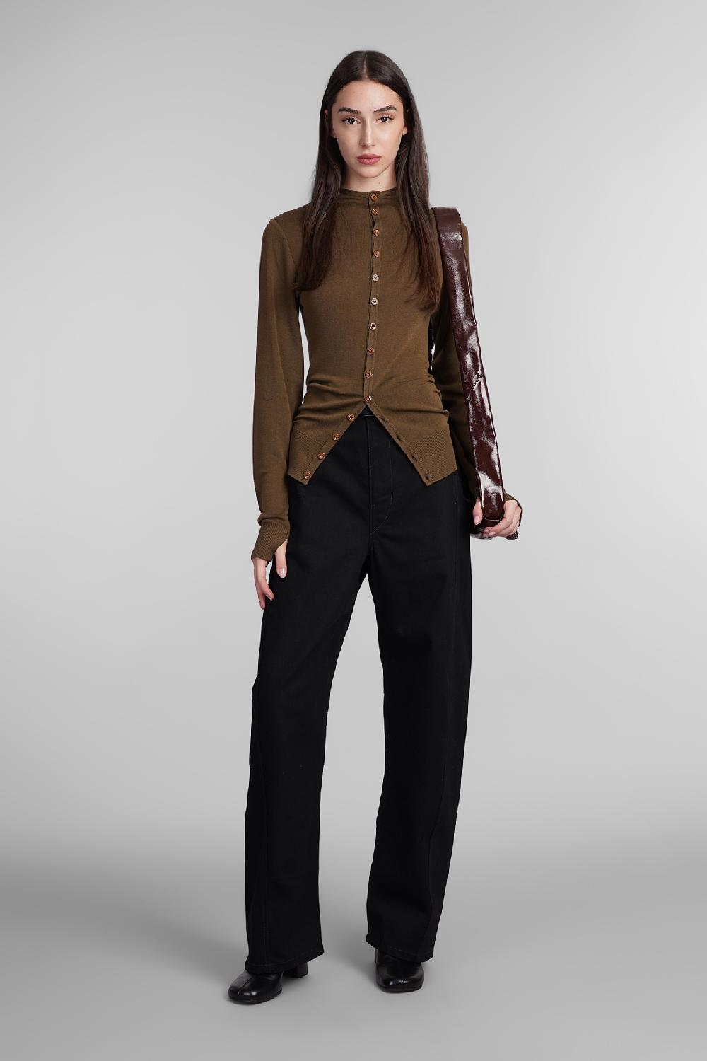 Deliberti LEMAIRE Cardigan In Lana Marrone Cod. 406024 - Deliberti The Luxury Shopping