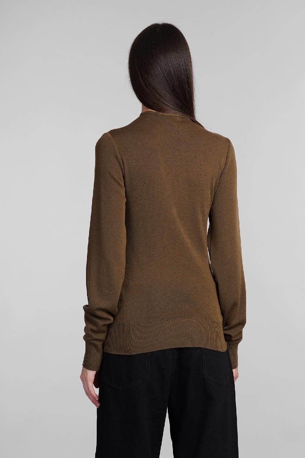 Deliberti LEMAIRE Cardigan In Lana Marrone Cod. 406024 - Deliberti The Luxury Shopping