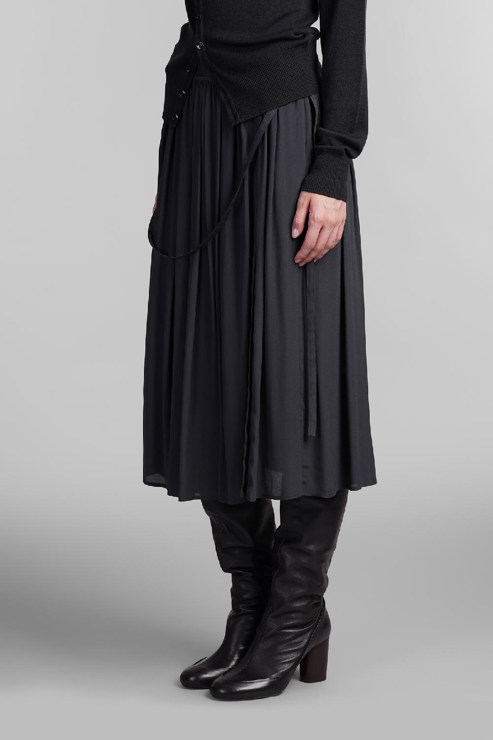 Deliberti LEMAIRE Gonna In Viscosa Blu Cod. 404540 - Deliberti The Luxury Shopping