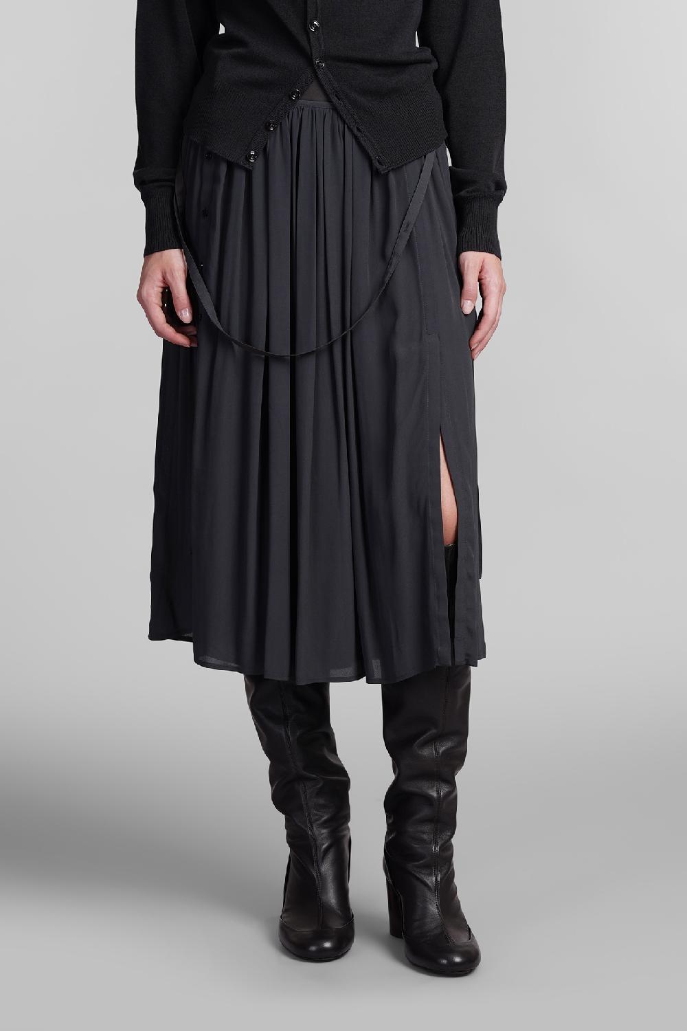 Deliberti LEMAIRE Gonna in viscosa blu cod. 404540 - Deliberti The Luxury Shopping