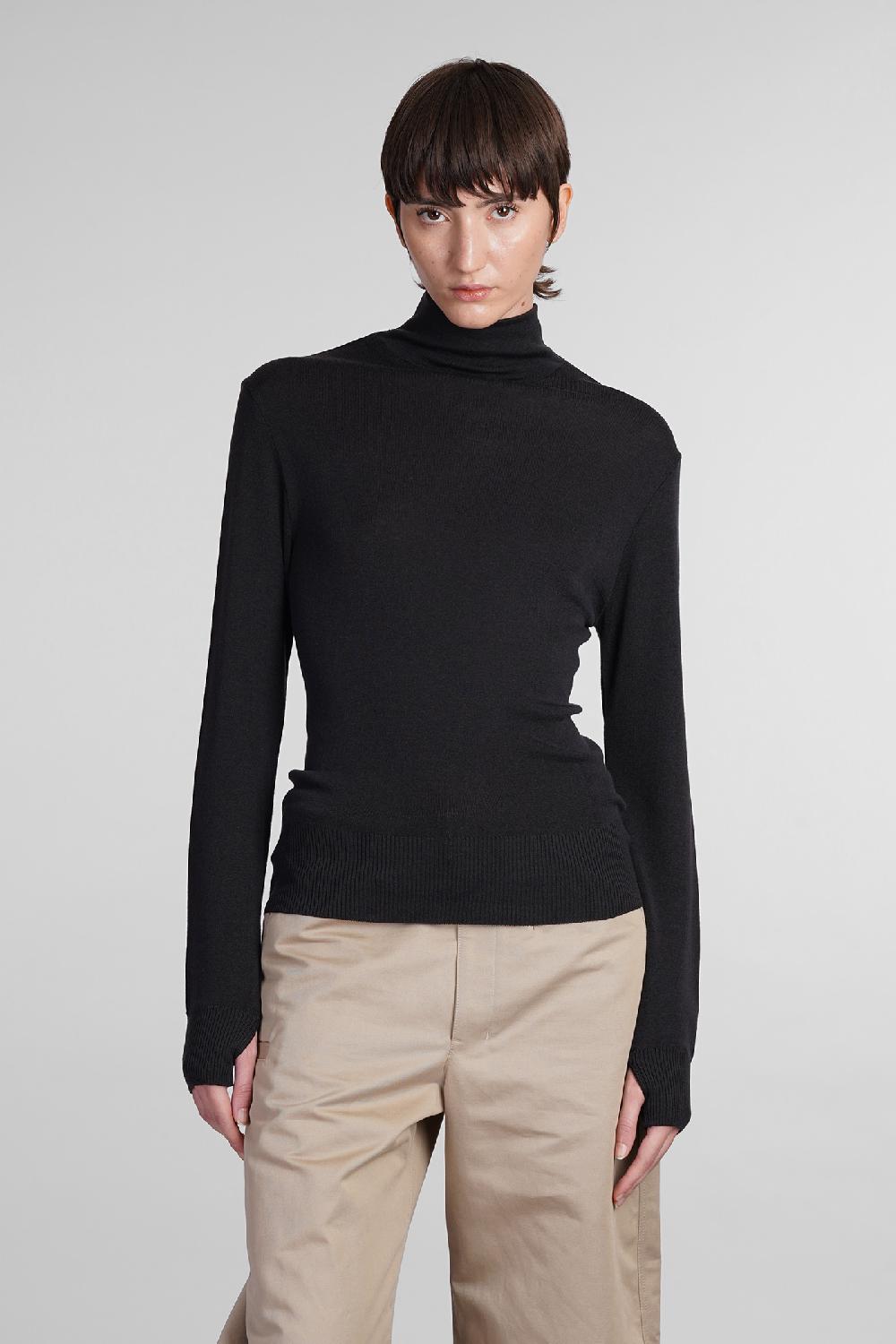 Deliberti LEMAIRE Maglia in lana nera cod. 409014 - Deliberti The Luxury Shopping