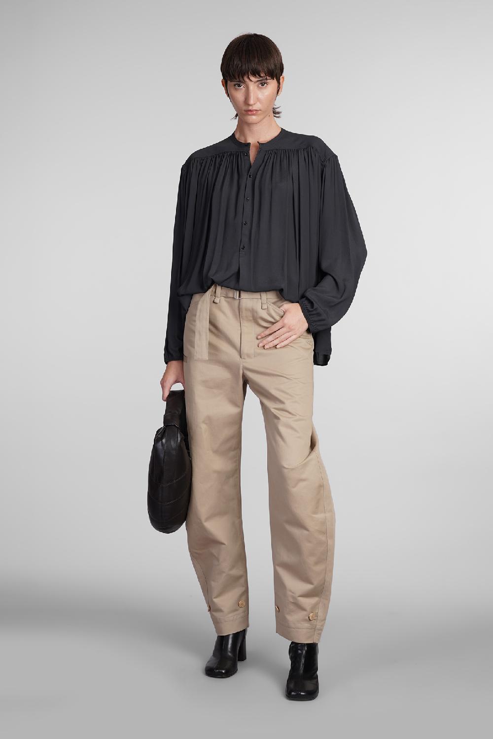 Deliberti LEMAIRE Pantalone In Cotone Beige Cod. 409010 - Deliberti The Luxury Shopping